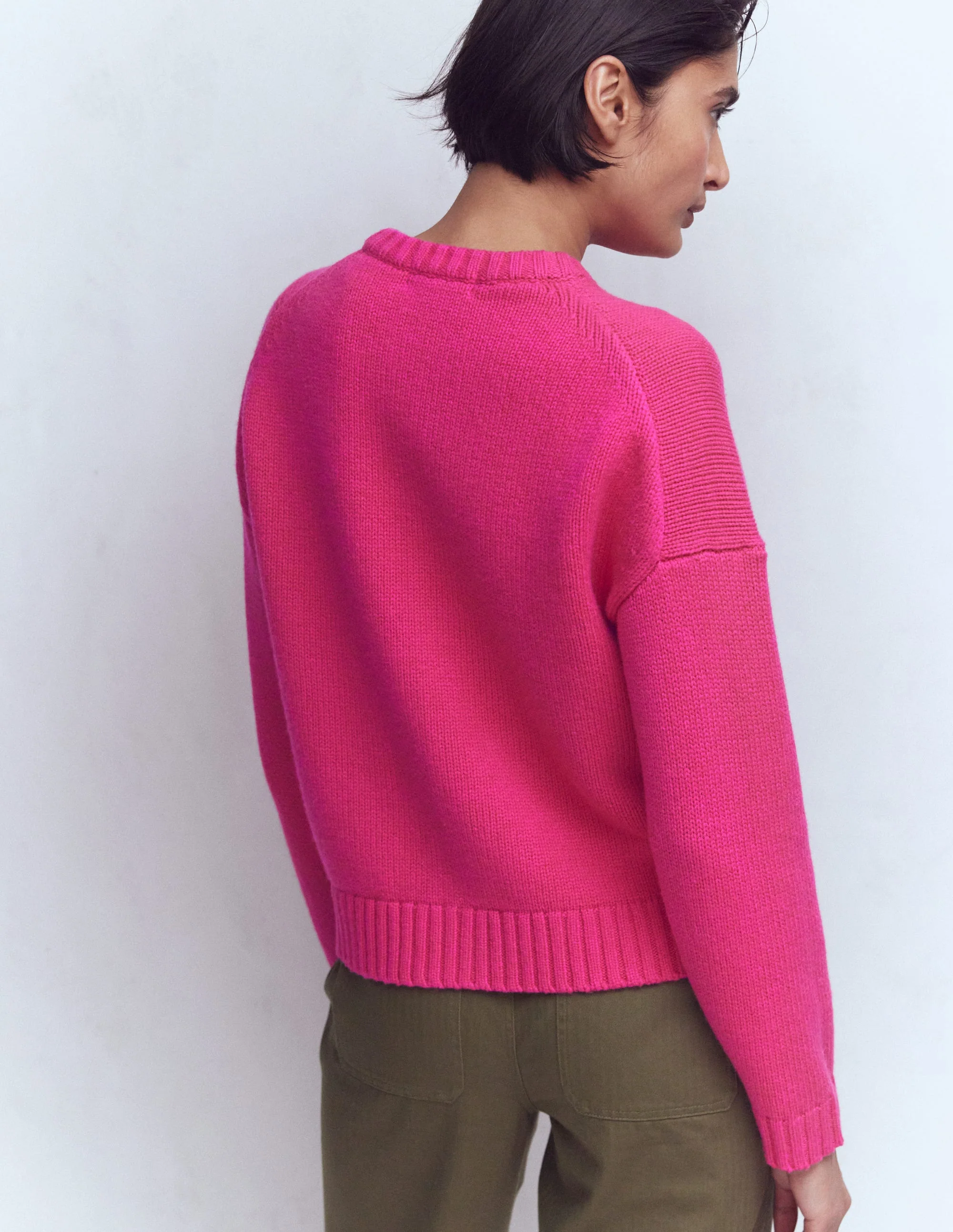 Maya Zip-up Jacket-Flamboyant Pink - Image 3