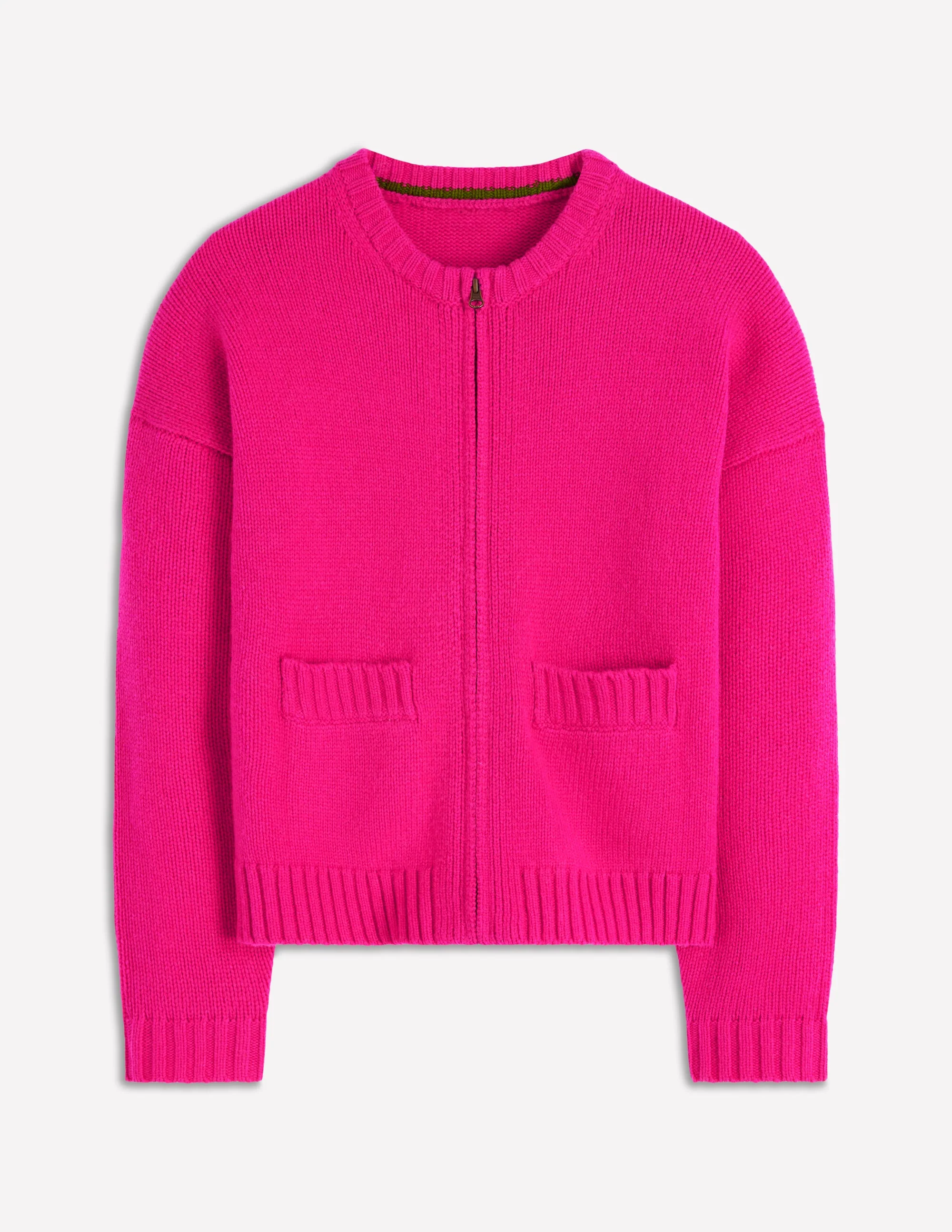 Maya Zip-up Jacket-Flamboyant Pink - Image 5