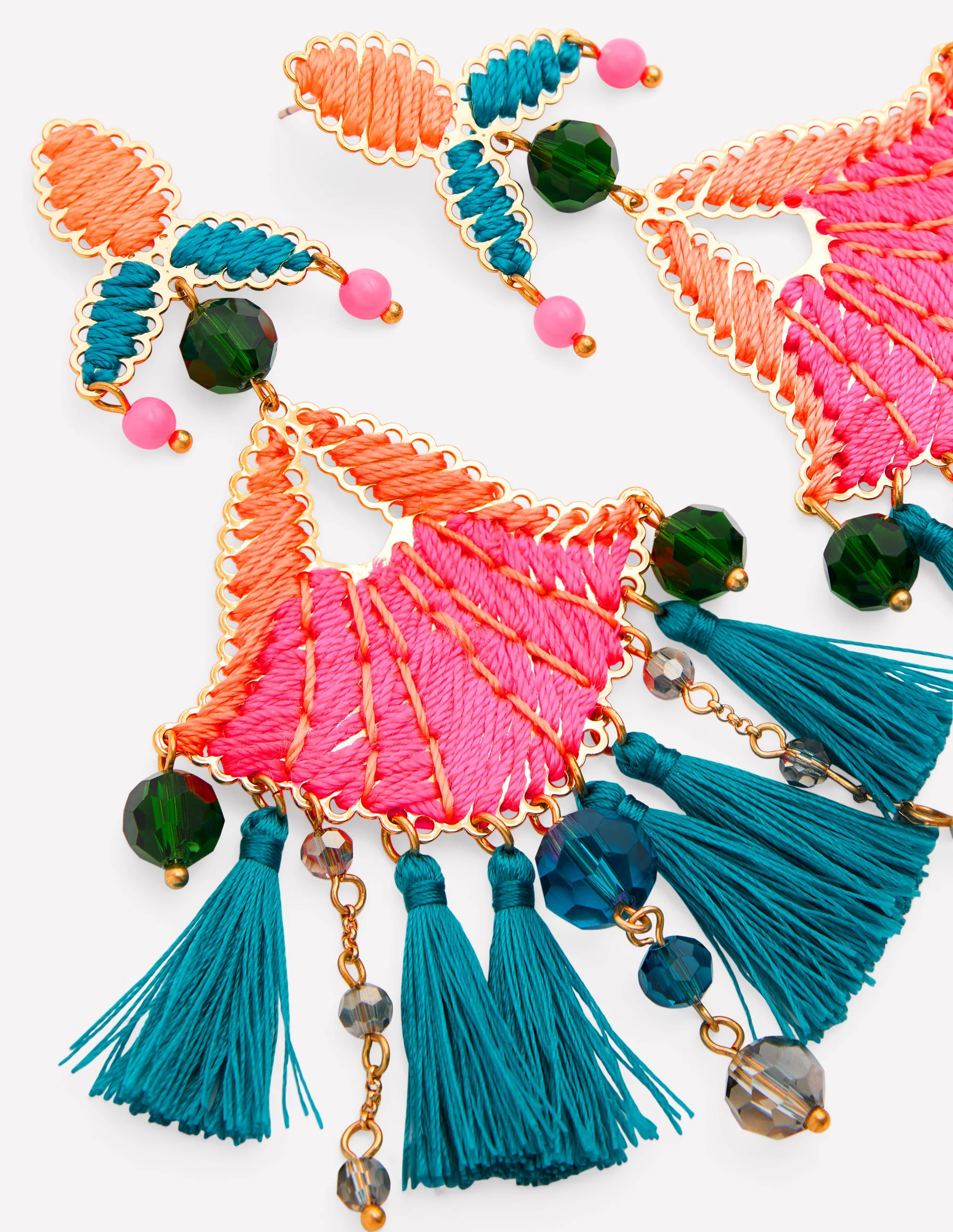 Mega Motif Earrings-Multi - Image 3