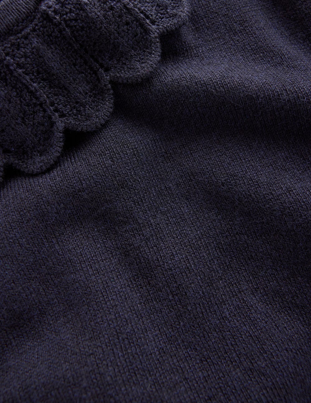 Melina Cotton Ruffle Jumper-Navy - Image 6