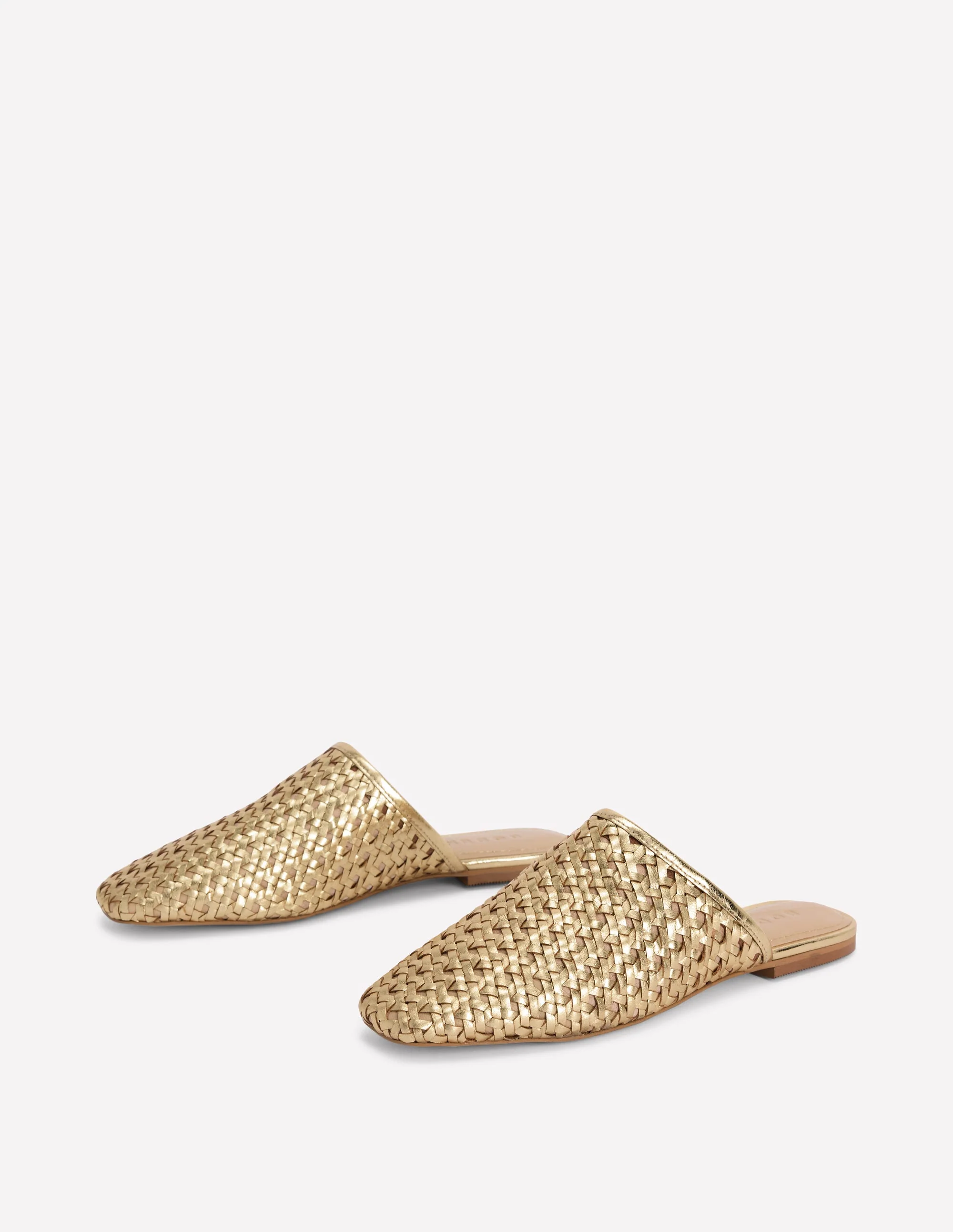 Mule Slipper Loafer-Gold Weave - Image 3
