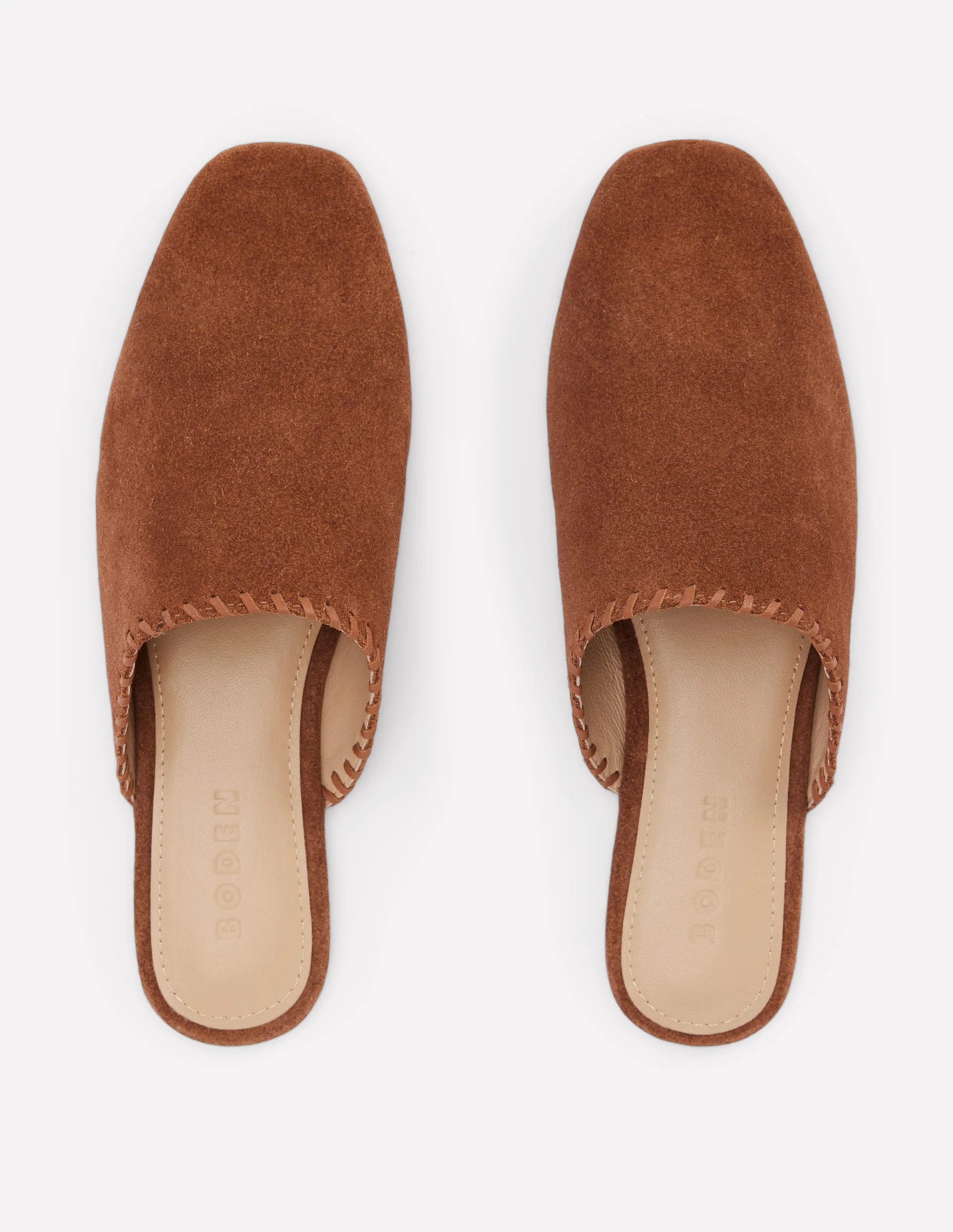 Mule Slipper Loafer-Tan Suede - Image 5