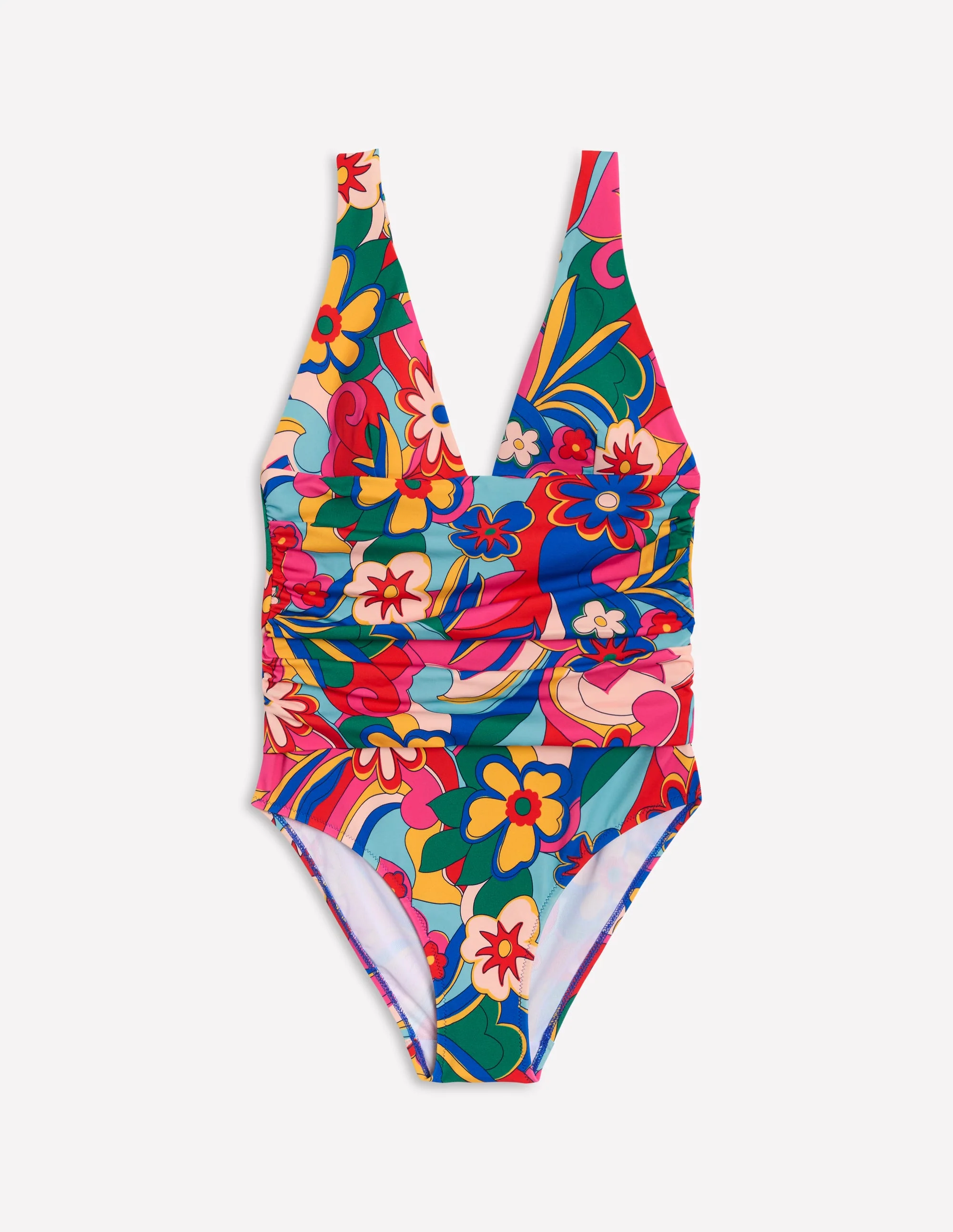 Mykonos Deep V Swimsuit-Multi, Blossomy Pop - Image 6