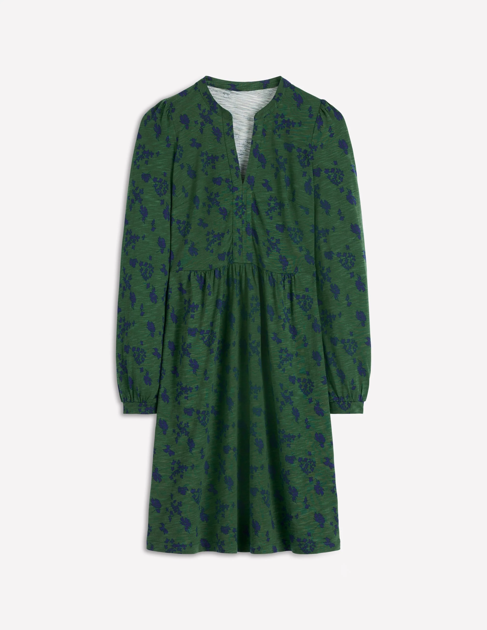 Naomi Relaxed Jersey Dress-Dark Green, Dainty Meadow - Image 5