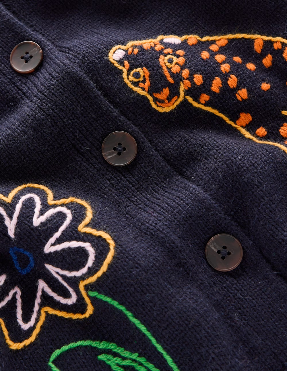 Natalie Embroidered Cardigan-Navy Embroidery - Image 7