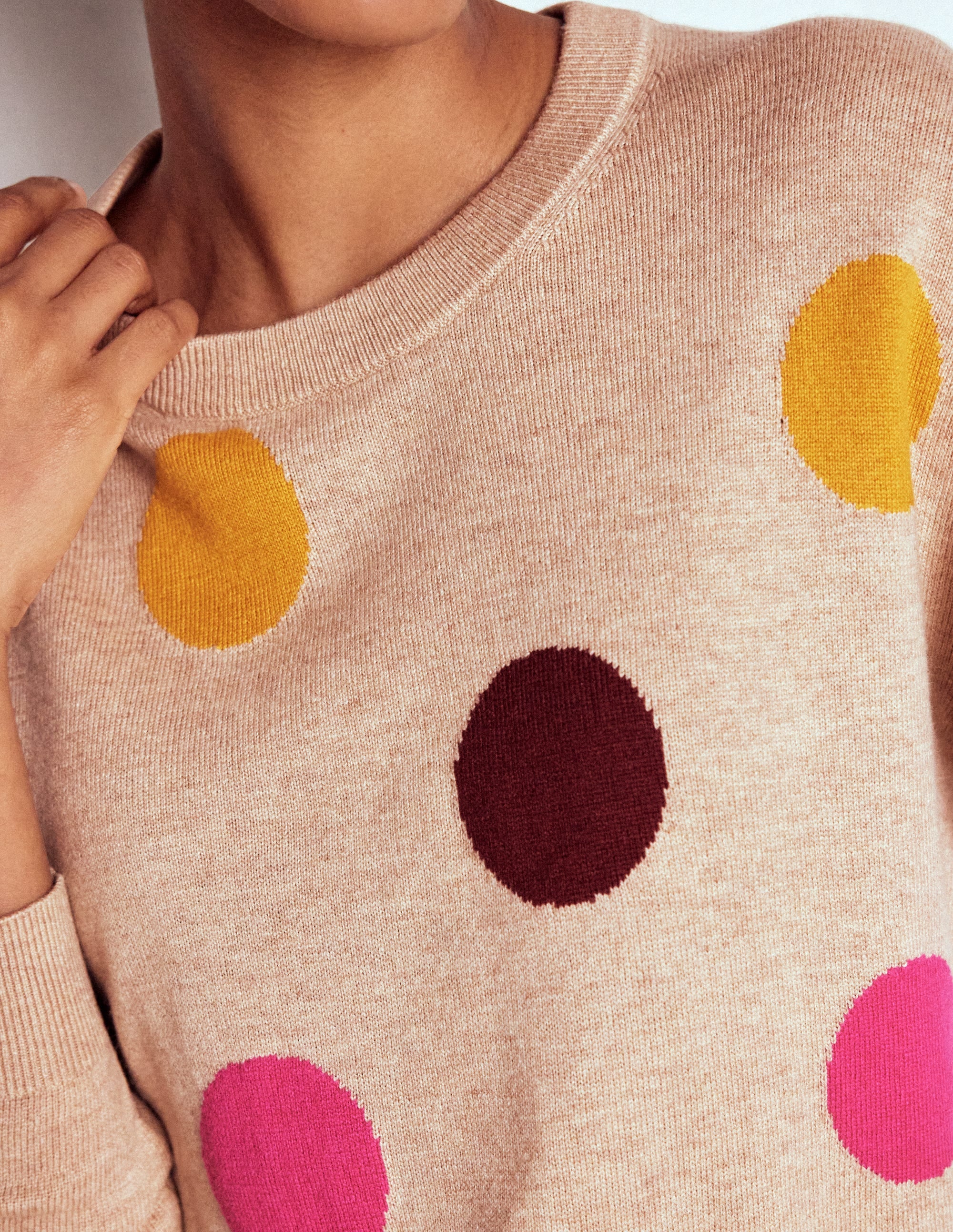 Natasha Novelty Jumper-Multi, Spot - Image 2