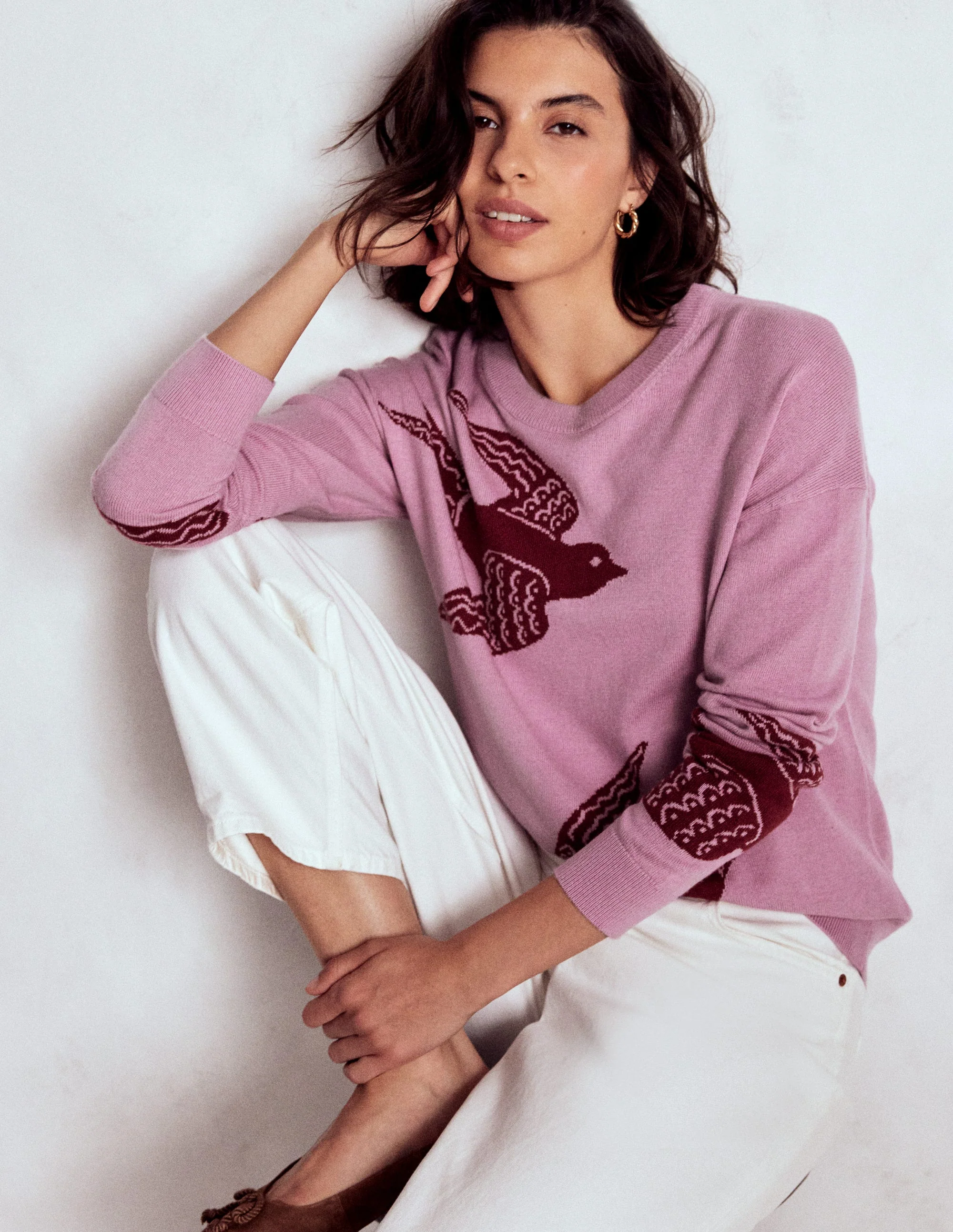 Natasha Novelty Jumper-Swooping Swallow