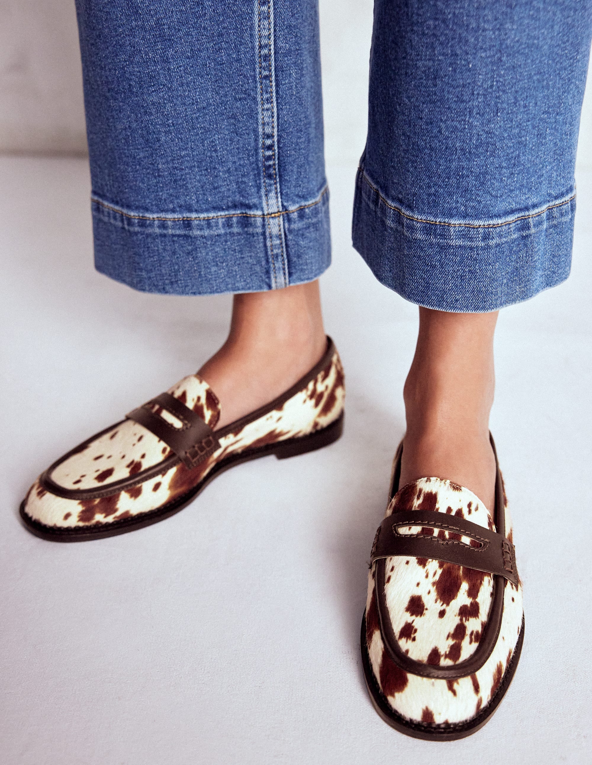 Nya Penny Loafers-Brown/Ivory - Image 4