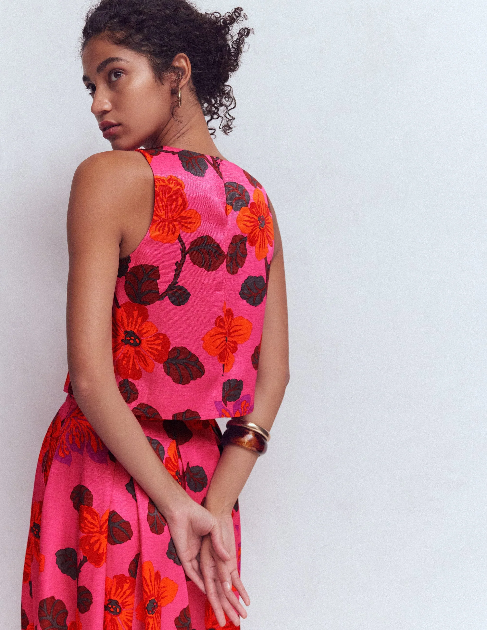 Occasion Shell Top-Multi, Elaborate Bloom - Image 3