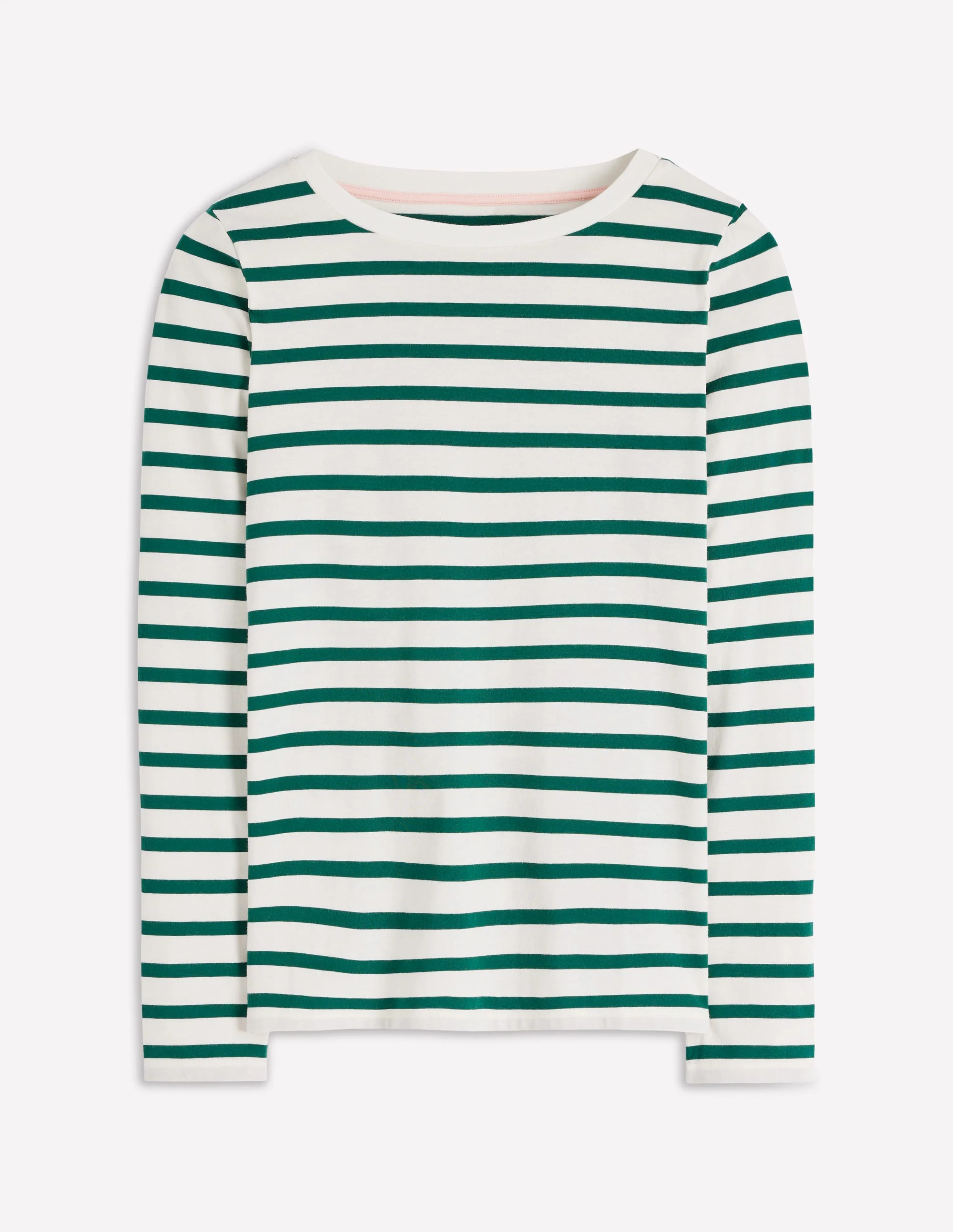 Olivia Long Sleeve Breton-Emerald Night Stripe - Image 5