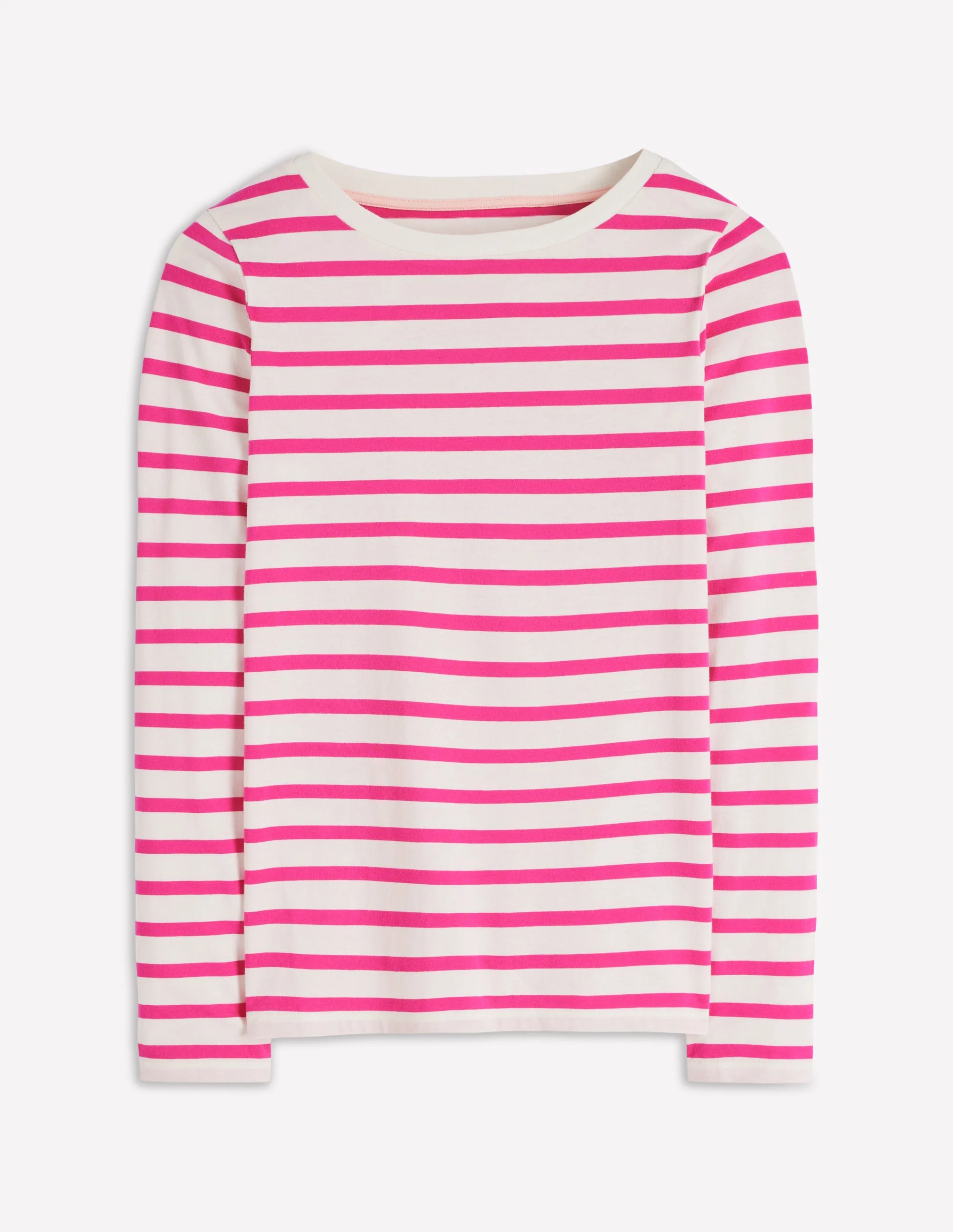 Olivia Long Sleeve Breton-Pink Peony Stripe - Image 4