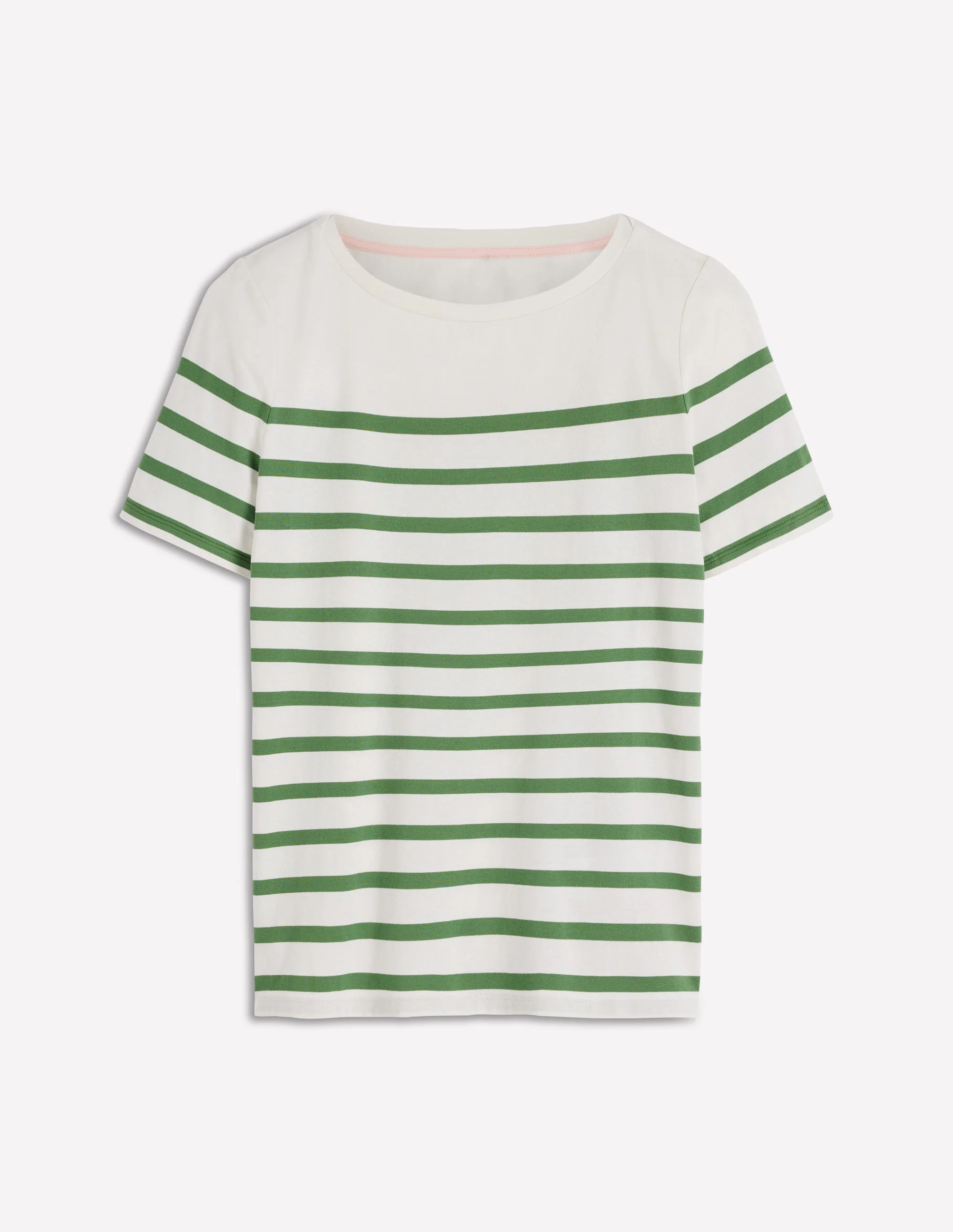 Olivia Short Sleeve Breton-Fairway and Ivory Stripe - Image 5