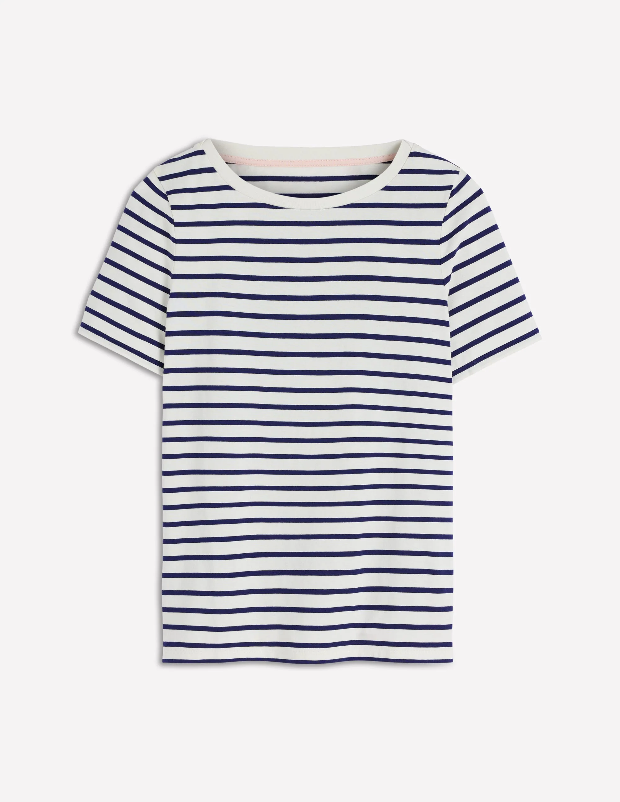 Olivia Short Sleeve Breton-Ivory, Navy - Image 5