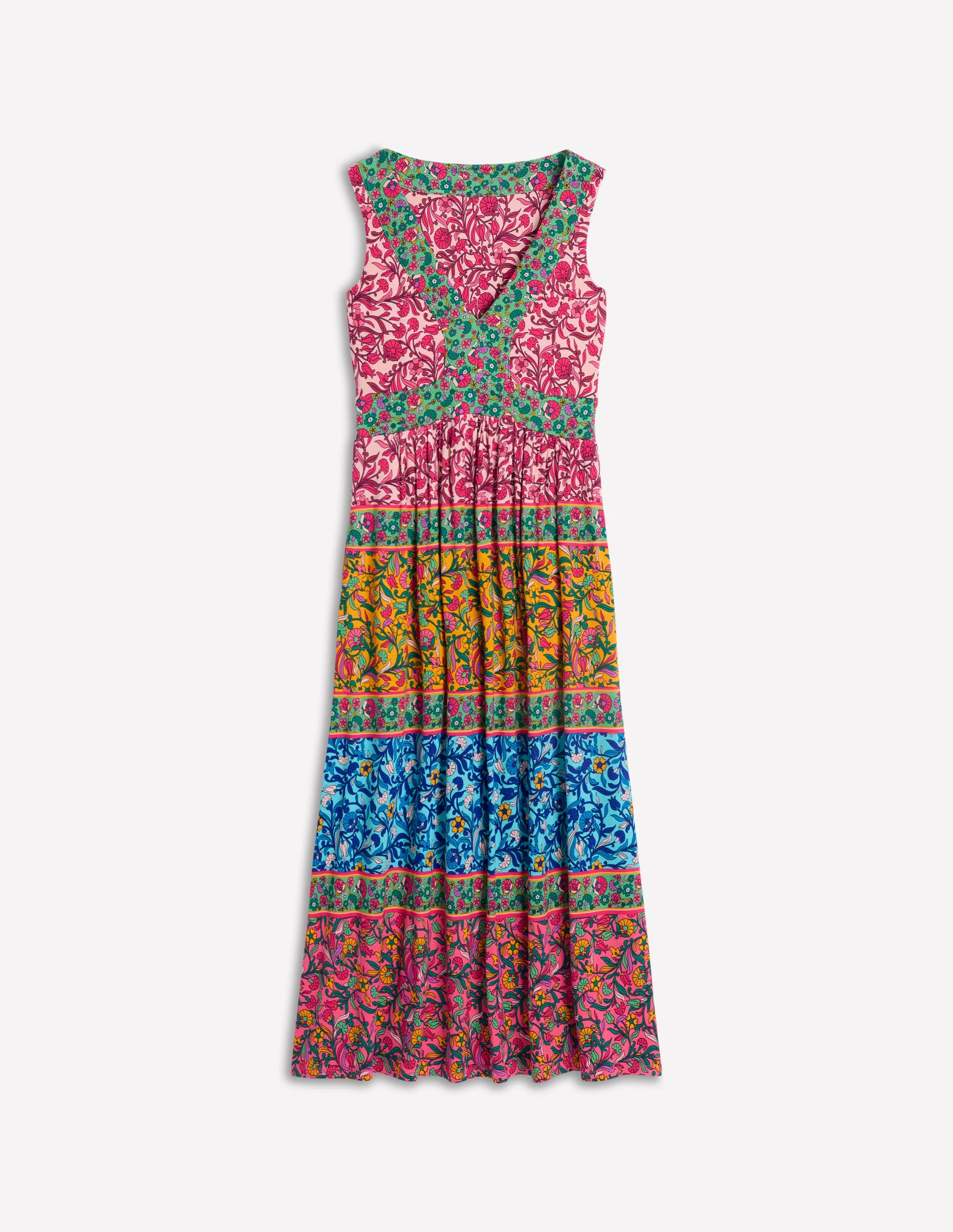 Olympia Jersey Maxi Dress-Multi, Enchanting Vine - Image 6