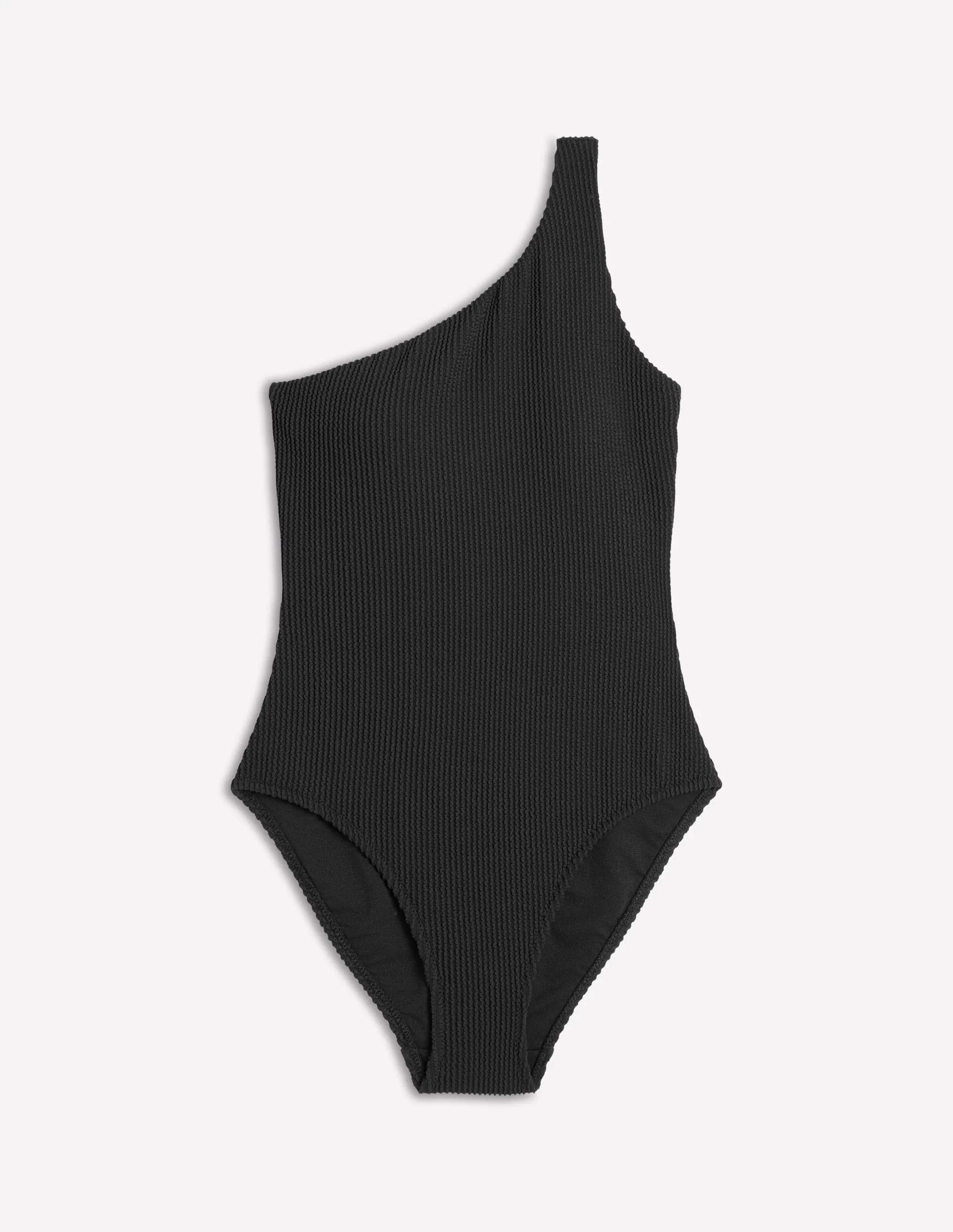 One Shoulder Swimsuit-Black - Image 7