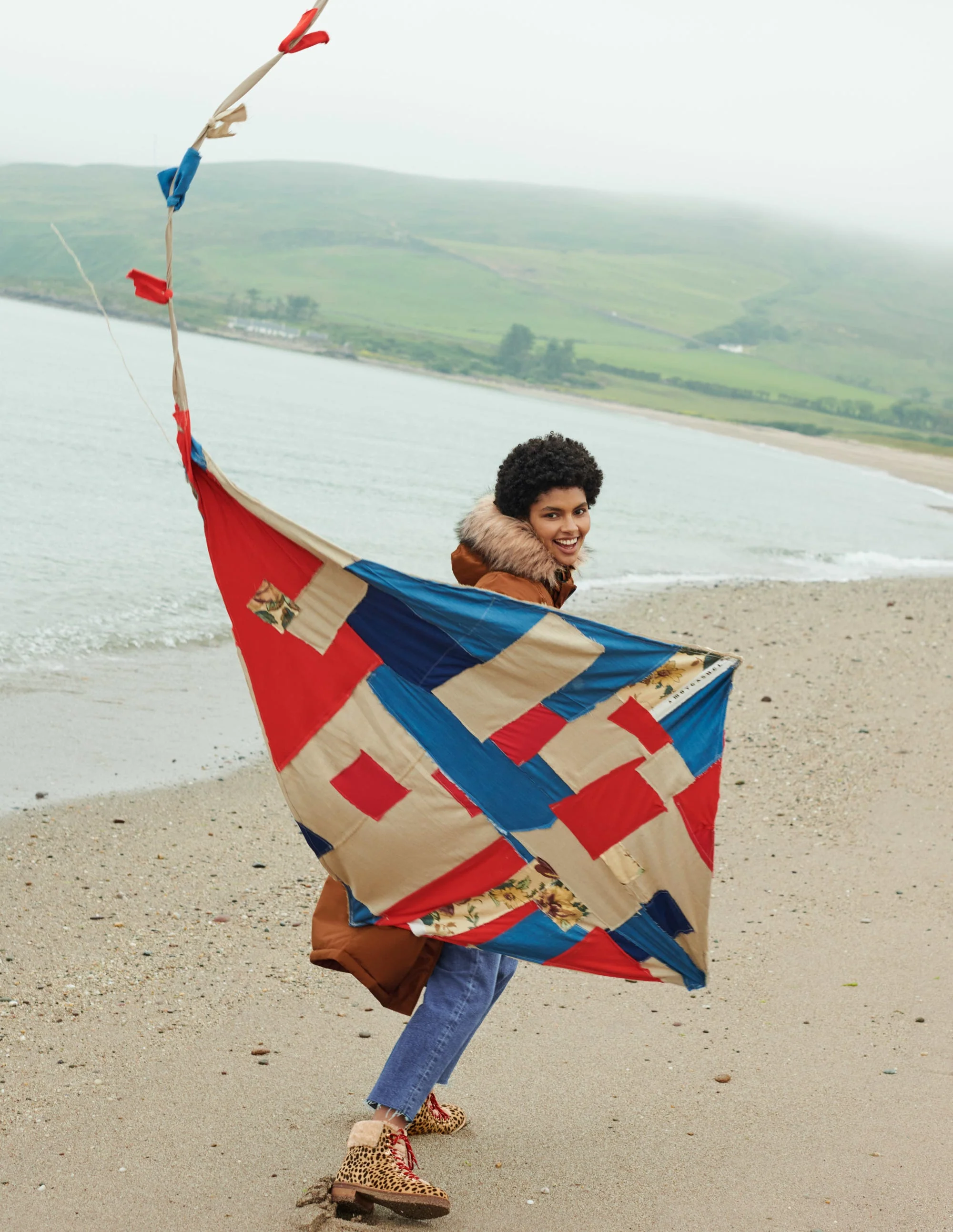 Orkney Padded Parka Coat-Ginger - Image 8