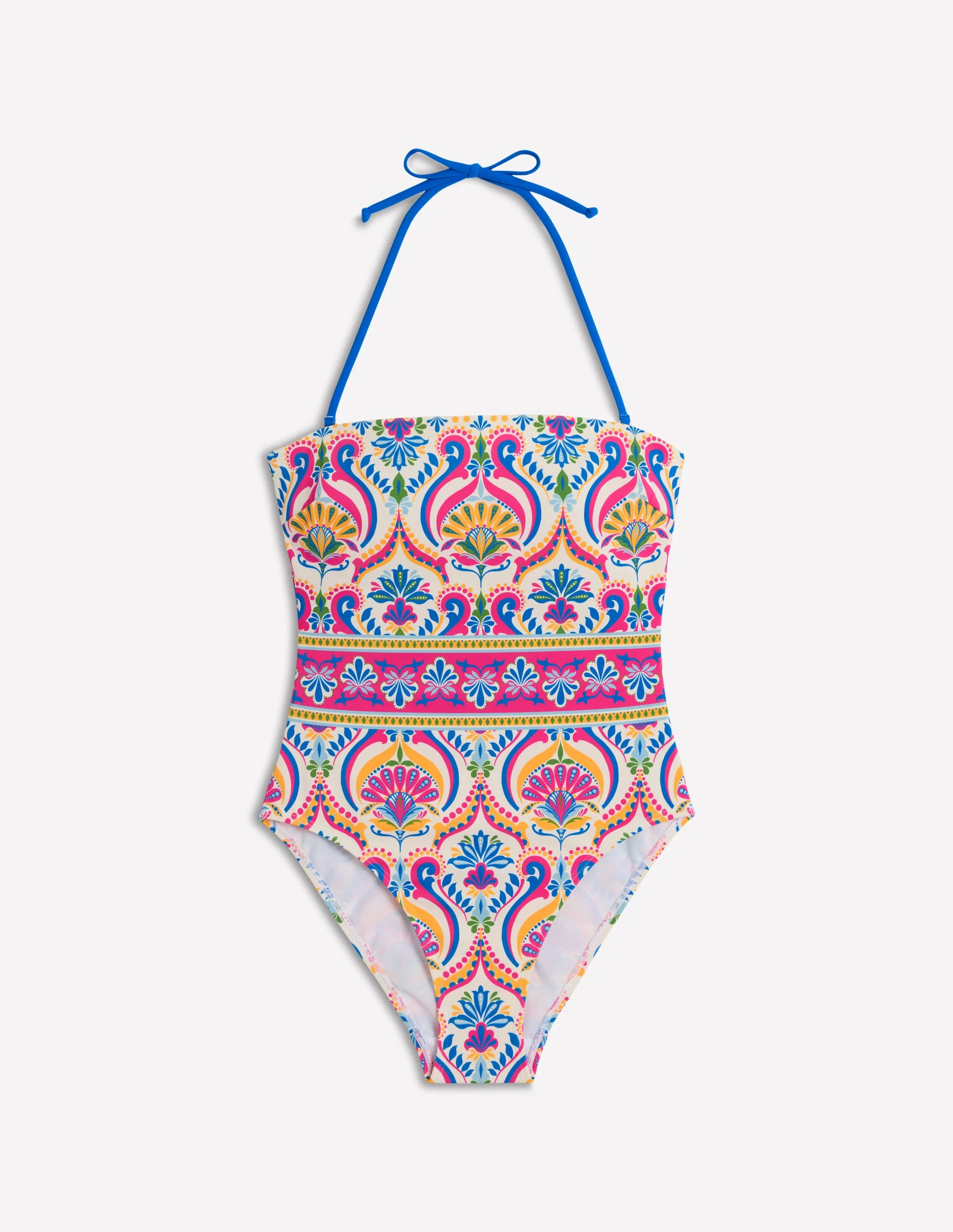 Paros Bandeau Swimsuit-Multi, Ornamental Floral - Image 8