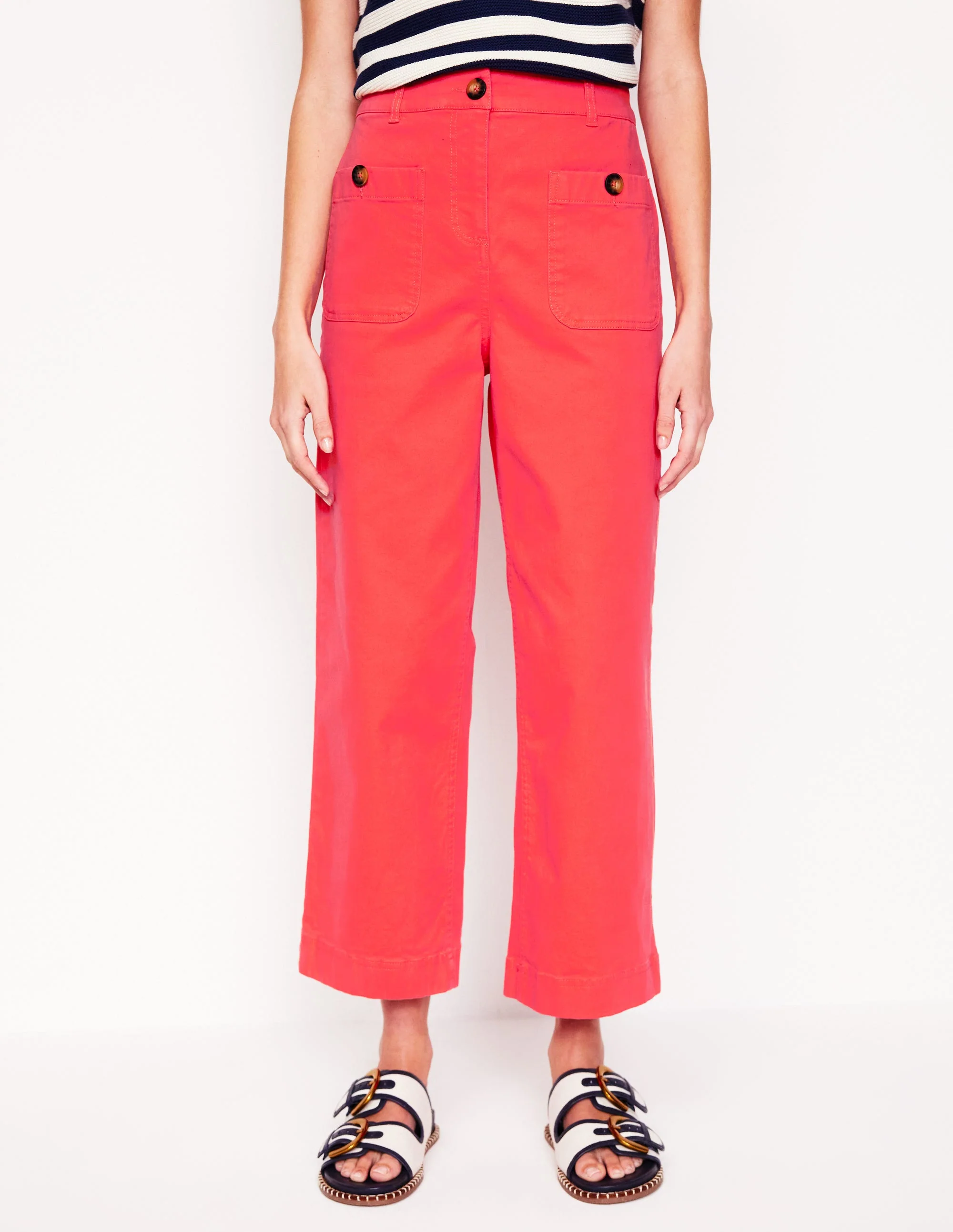 Patch Pocket Crop Chino-Jam Red - Image 4