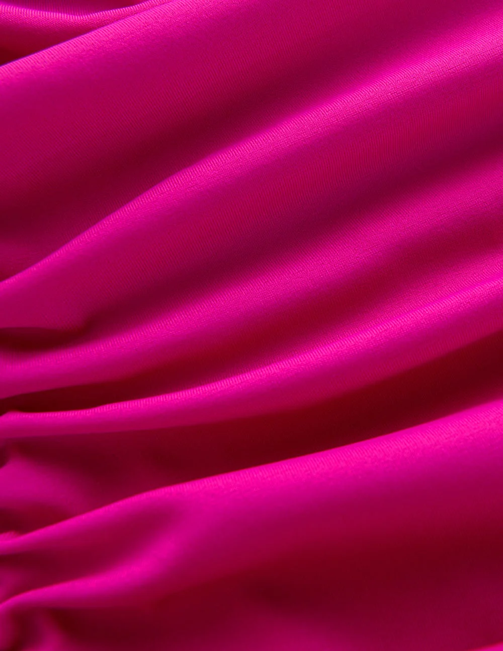 Pleated Cup Swimsuit-Bright Fuchsia - Image 7