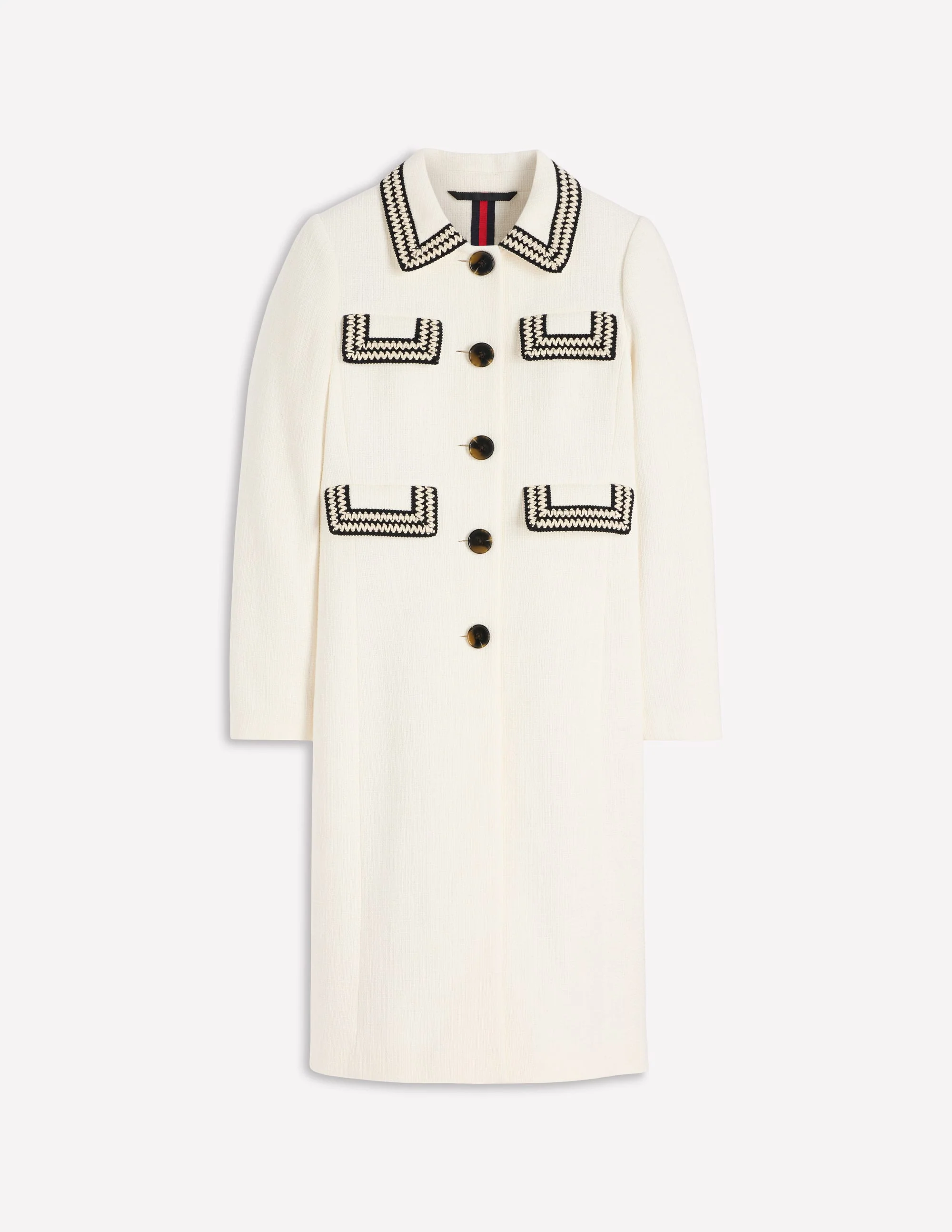 Pocket Detail Coat-Ivory - Image 6