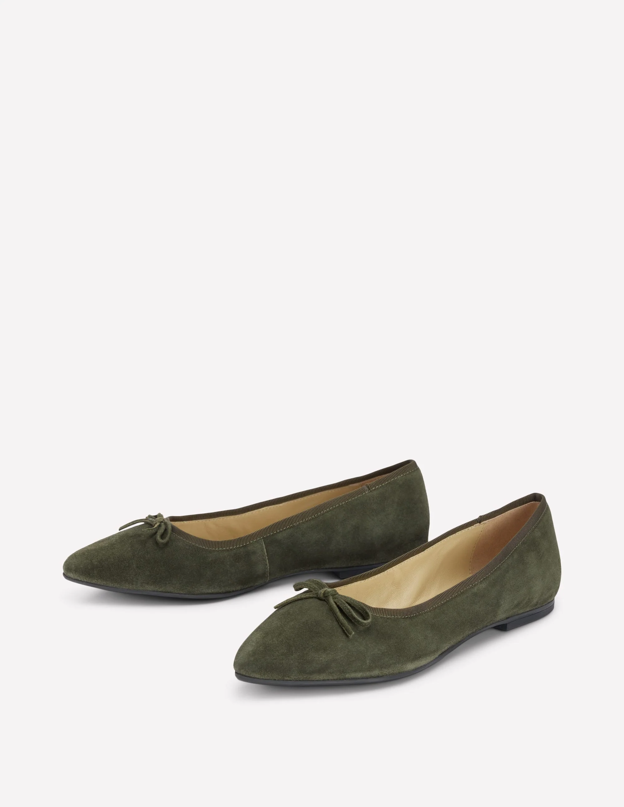 Point Flexi Sole Flats-Dark Moss - Image 3