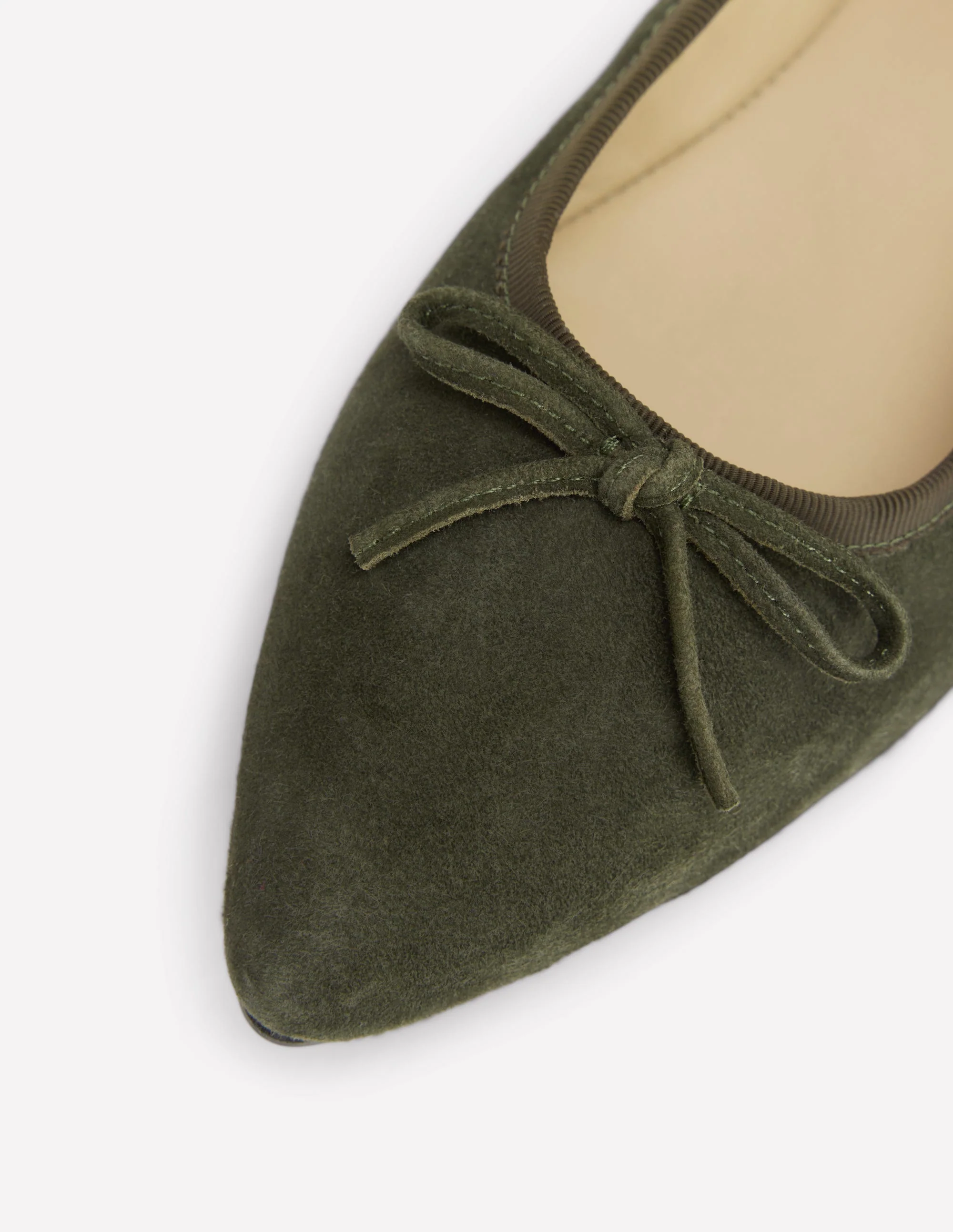 Point Flexi Sole Flats-Dark Moss - Image 4