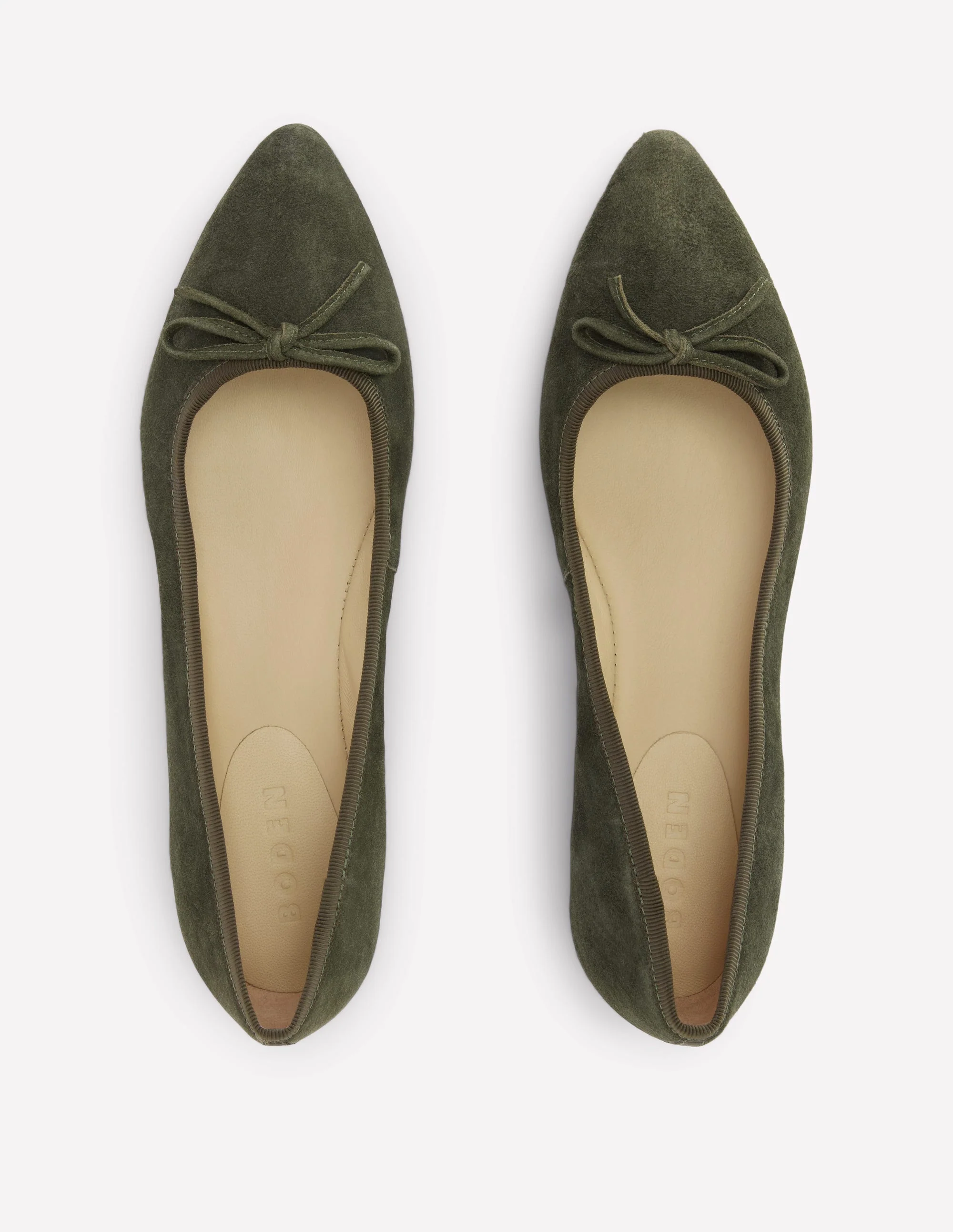 Point Flexi Sole Flats-Dark Moss - Image 5