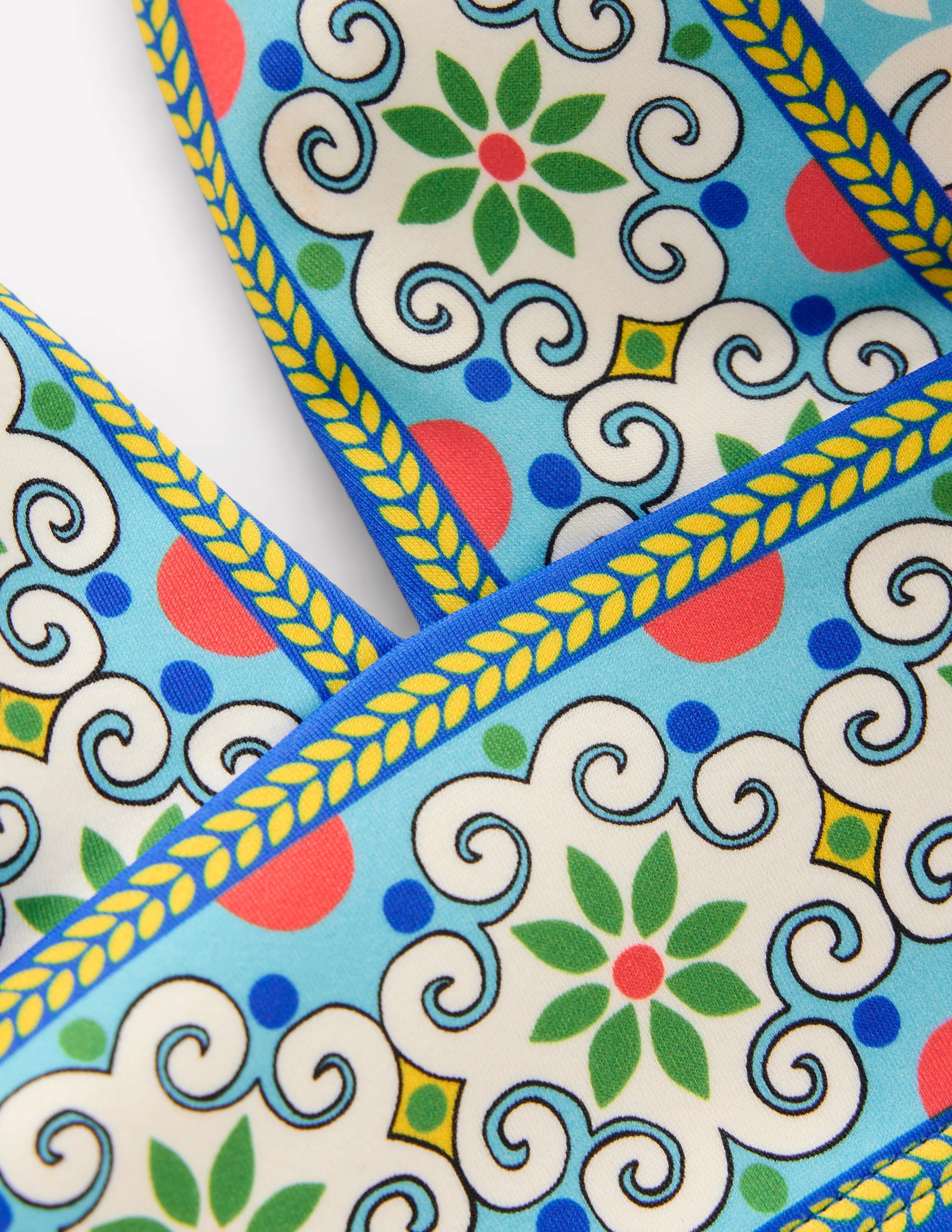 Porto Bikini Top-Multi, Citrus Vine Tile - Image 8