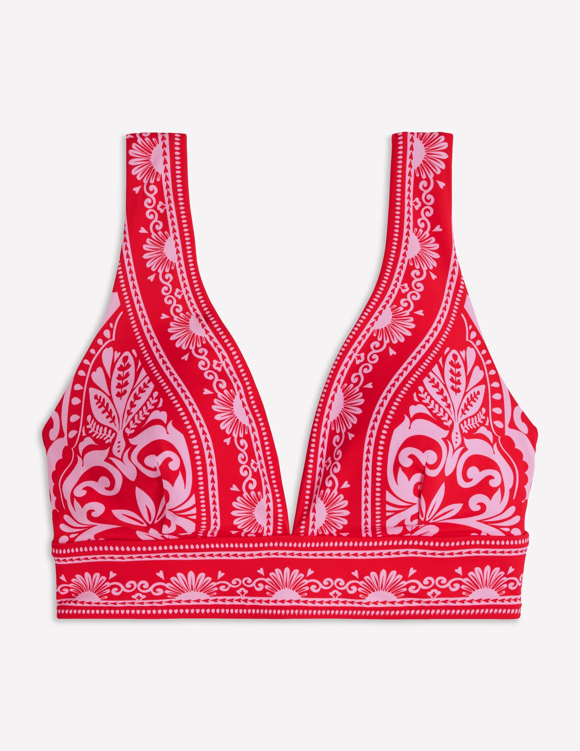 Porto Bikini Top-Red, Ornamental Garden - Image 6