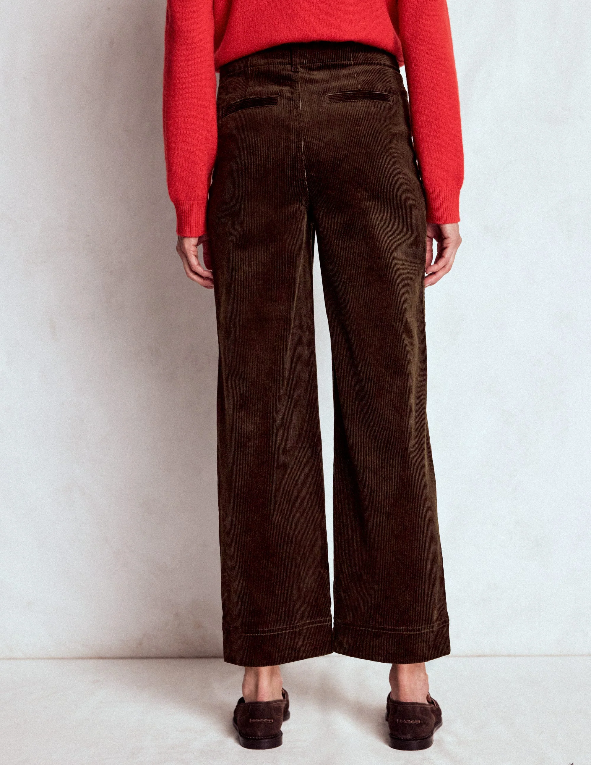 Primrose Cord Trousers-Espresso - Image 3