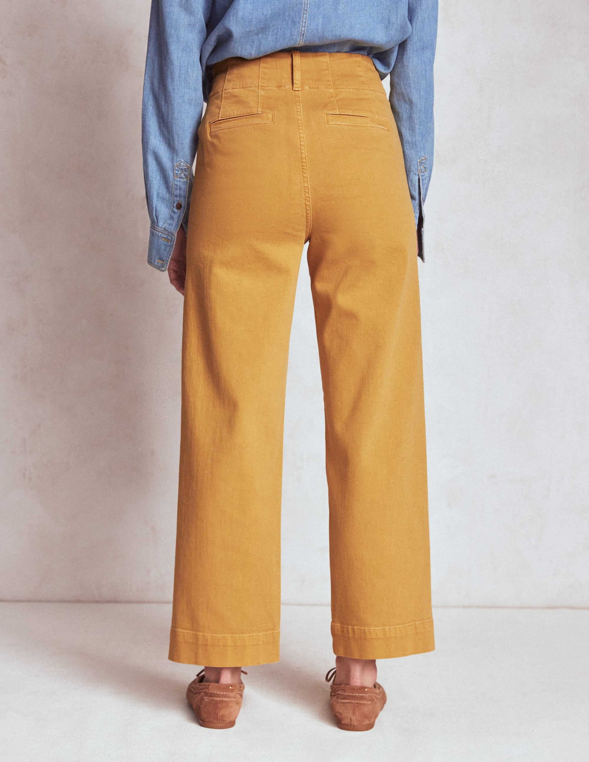 Primrose Patch Pocket Trousers-Golden Rye - Image 3