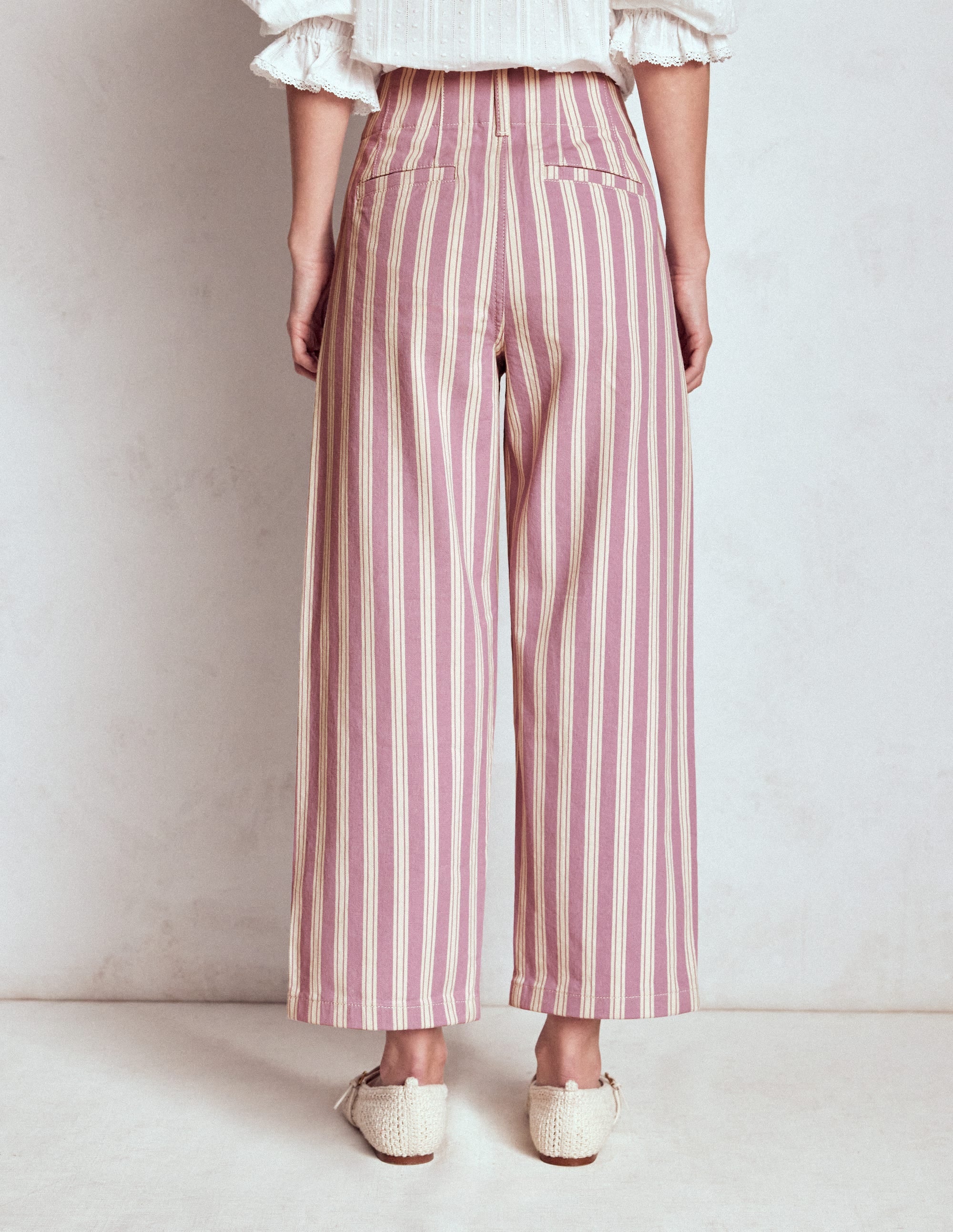 Primrose Patch Pocket Trousers-Lilac Tram Stripe - Image 4