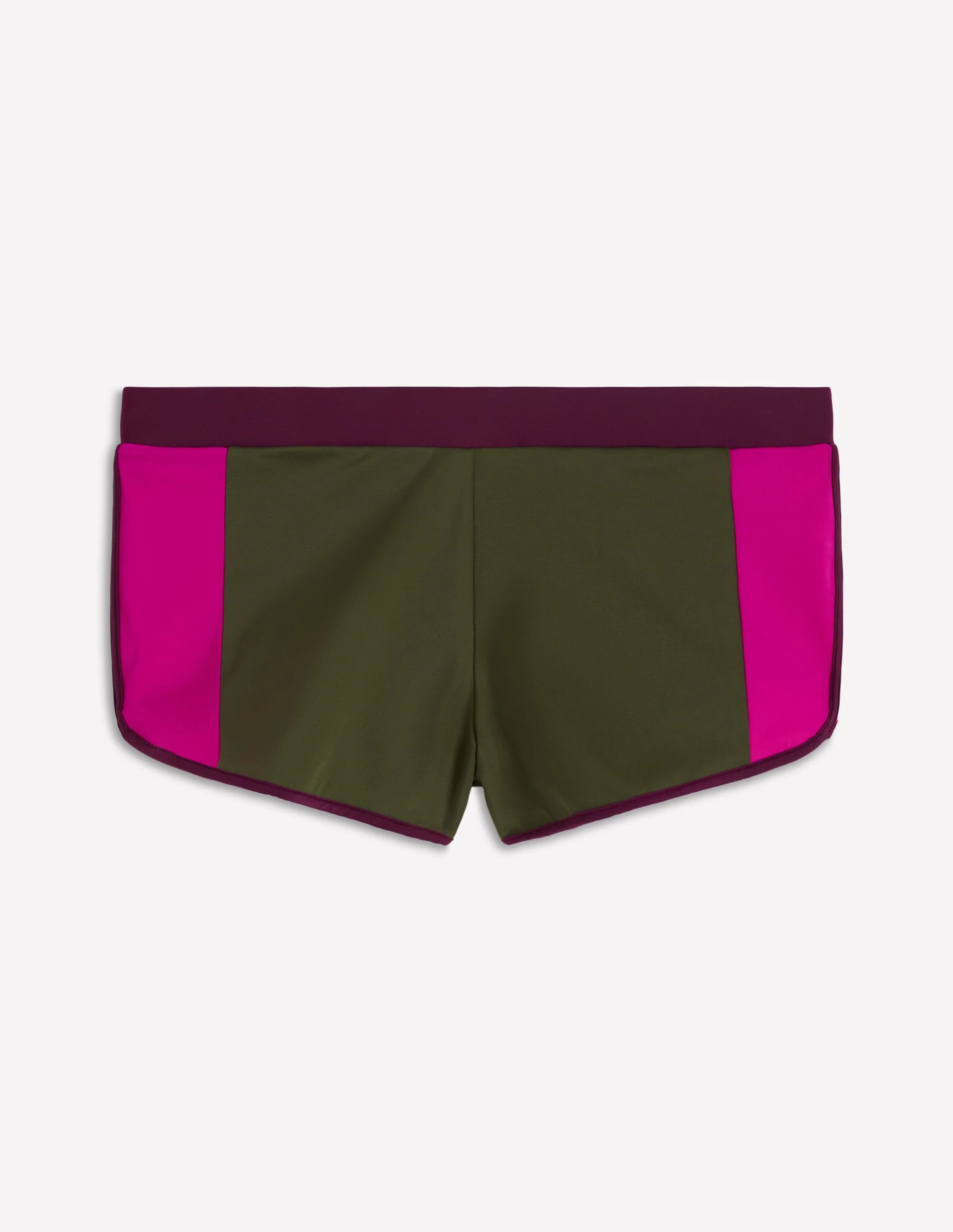 Rash Guard Swim Shorts-Khaki, Colourblock - Image 5
