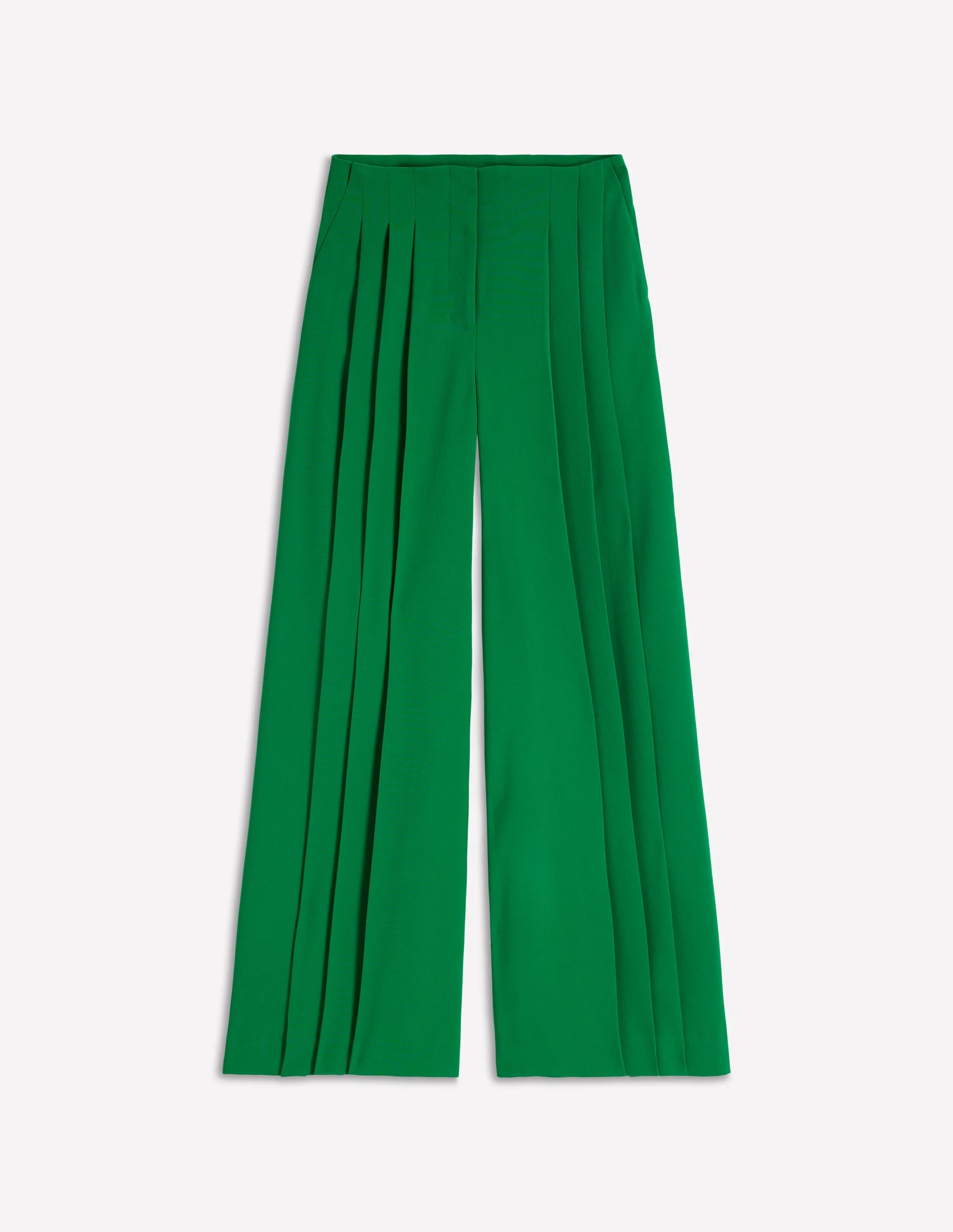 Regent Wide Leg Trousers-Rich Emerald - Image 7