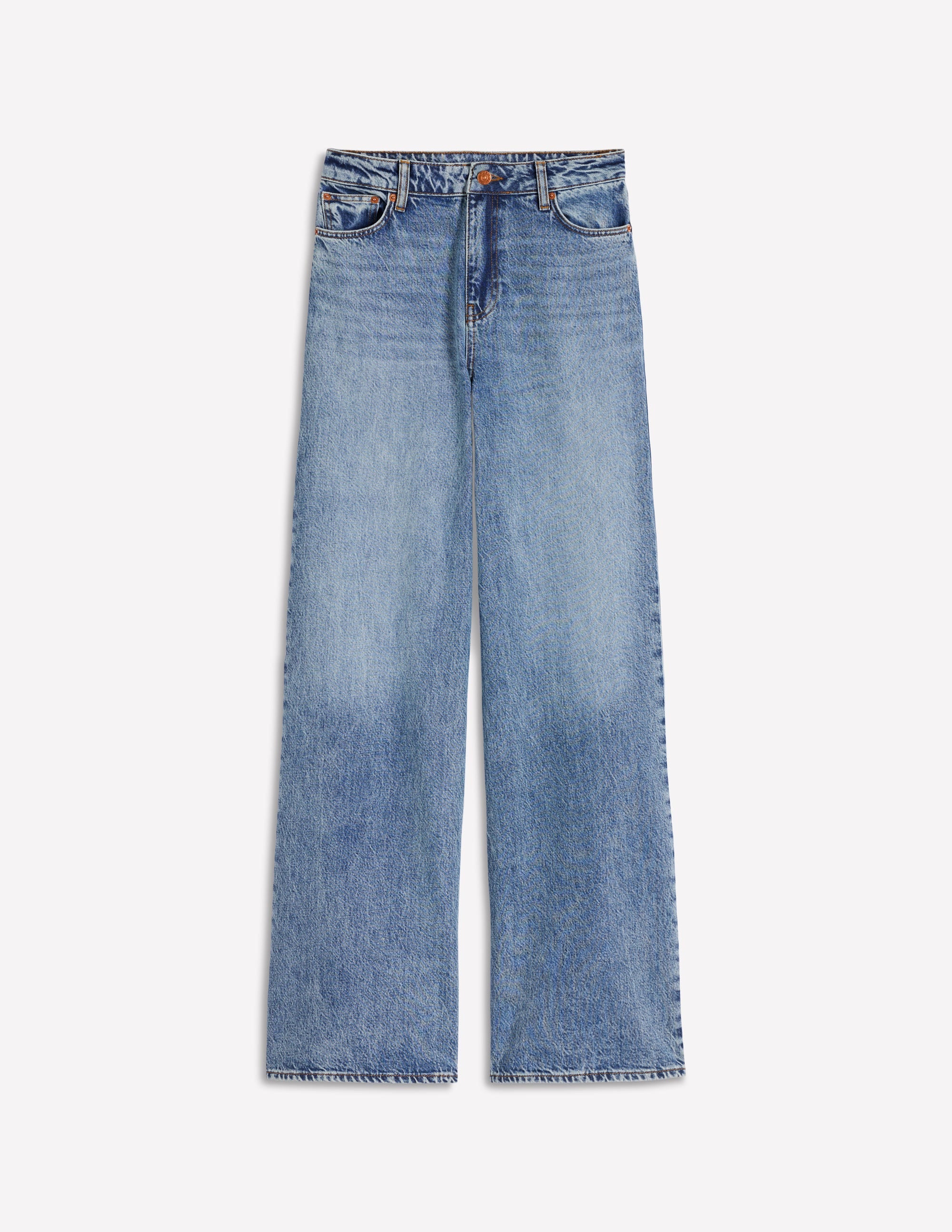 Relaxed Wide Leg Jeans-Mid Vintage - Image 7