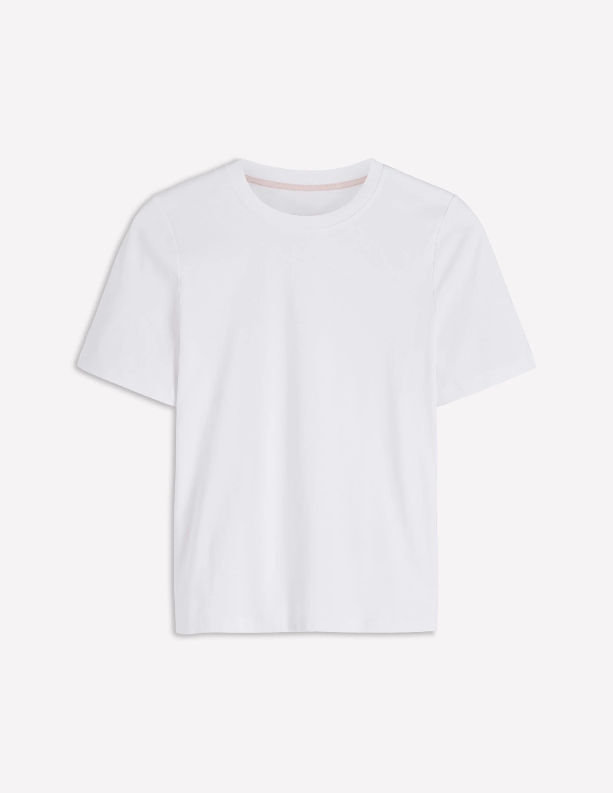 Ren Cotton Crew Neck T-shirt-White - Image 4