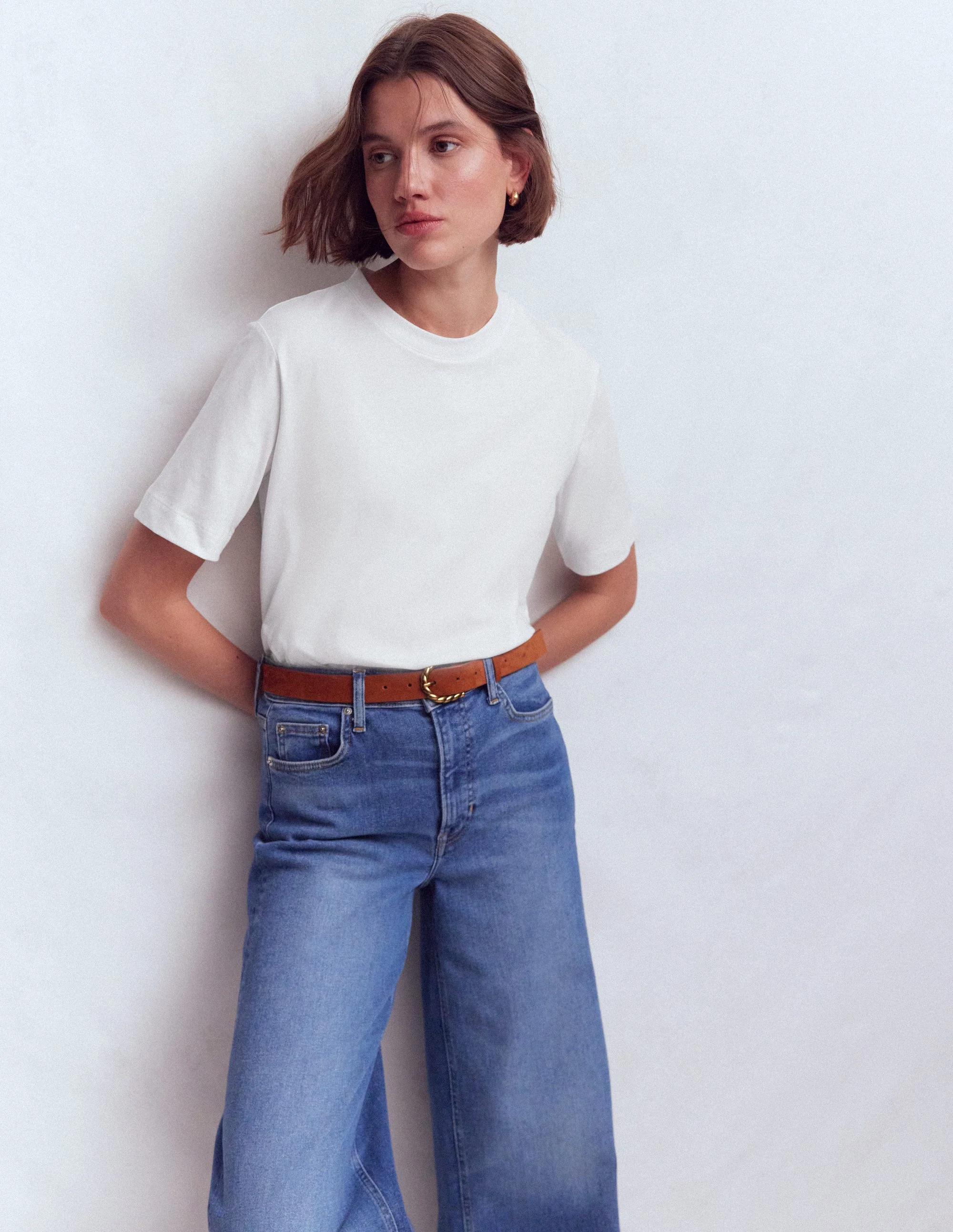 Ren Relaxed Cotton T-shirt-White