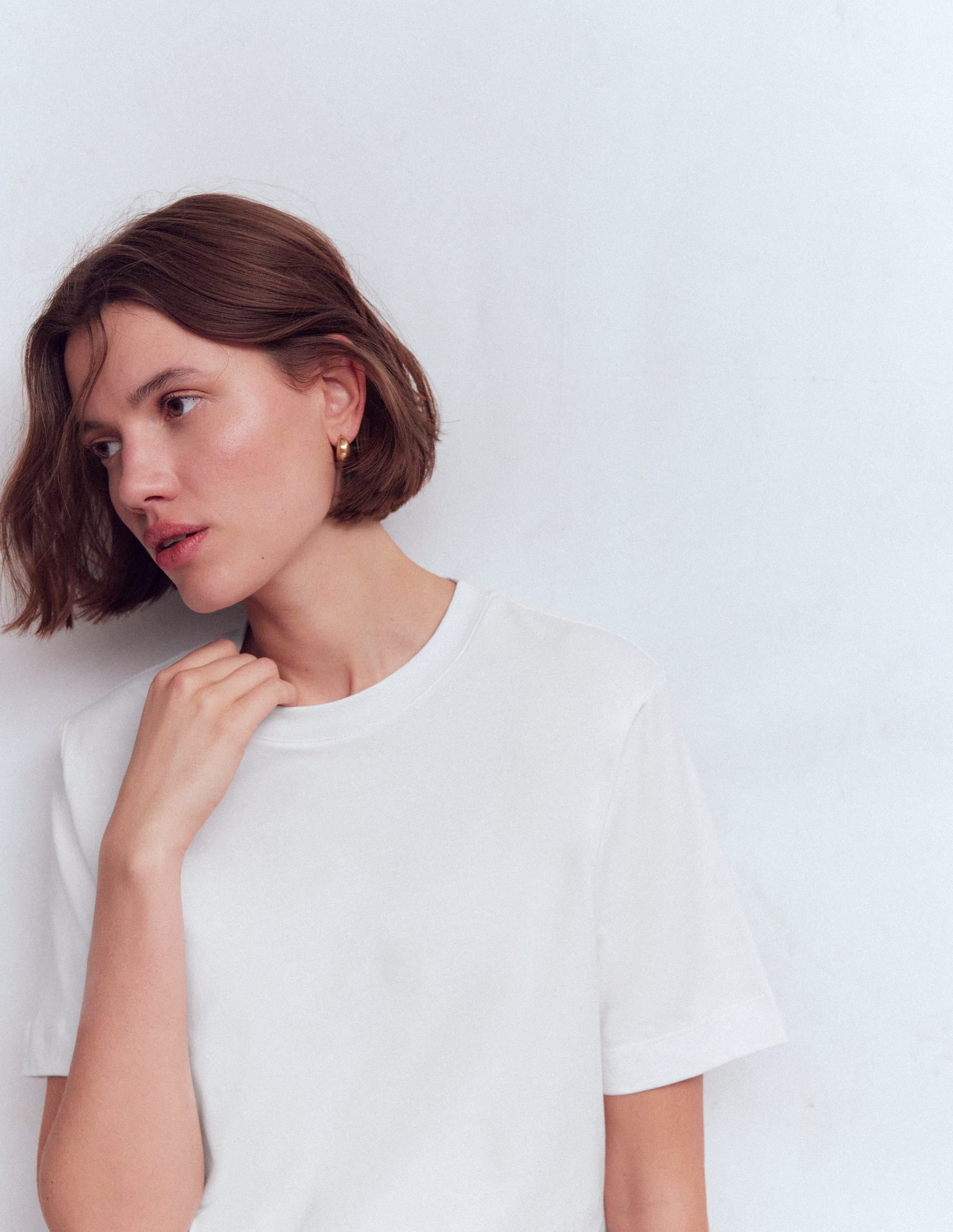 Ren Relaxed Cotton T-shirt-White - Image 2