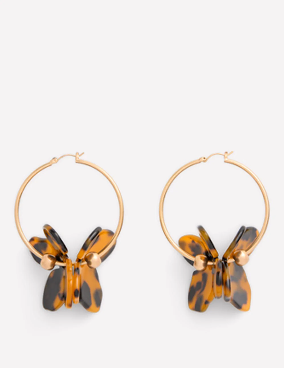 Resin Flower Hoops-Brown Tort - Image 3