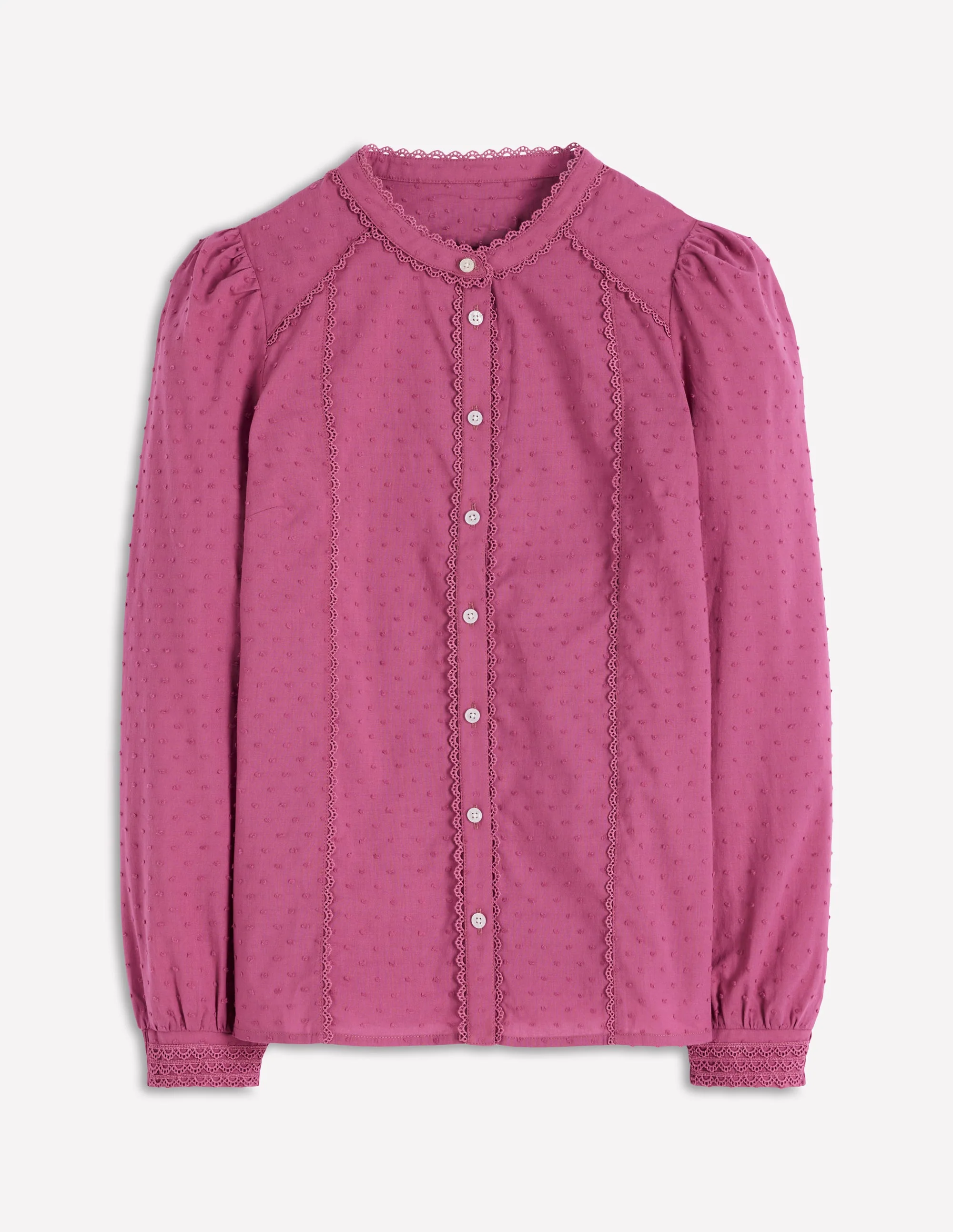 Rhea Cotton Dobby Top-Purple Damson - Image 5