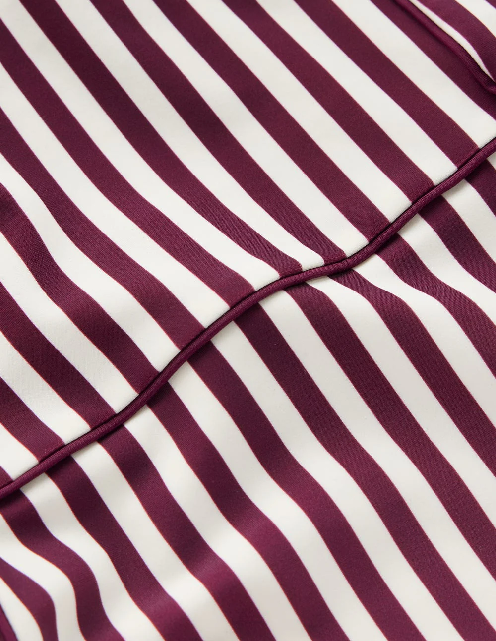 Rhodes Cup-Size Swimsuit-Chocberry, Ivory Stripe - Image 7