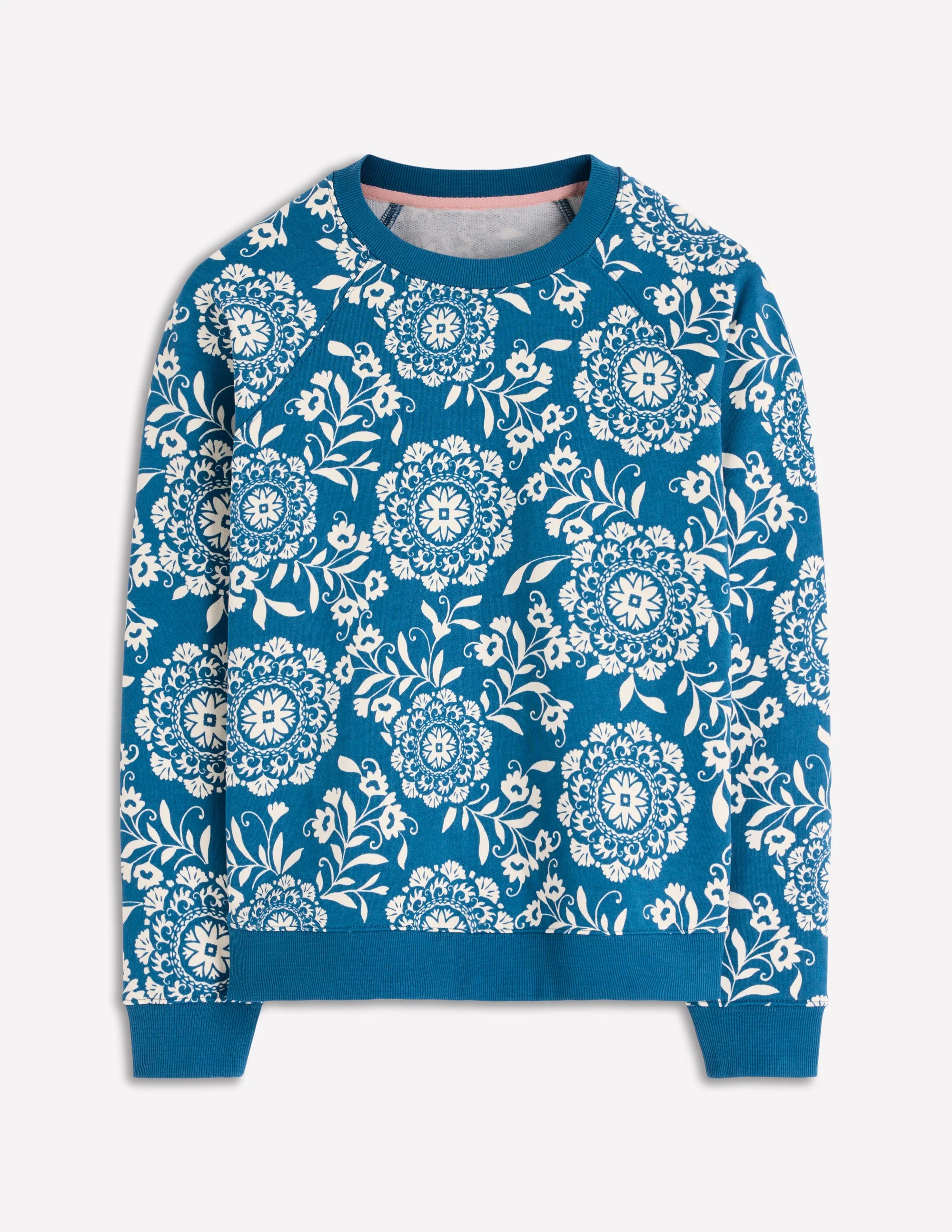 Rosa Printed Sweatshirt-Decorative Blossom - Image 5