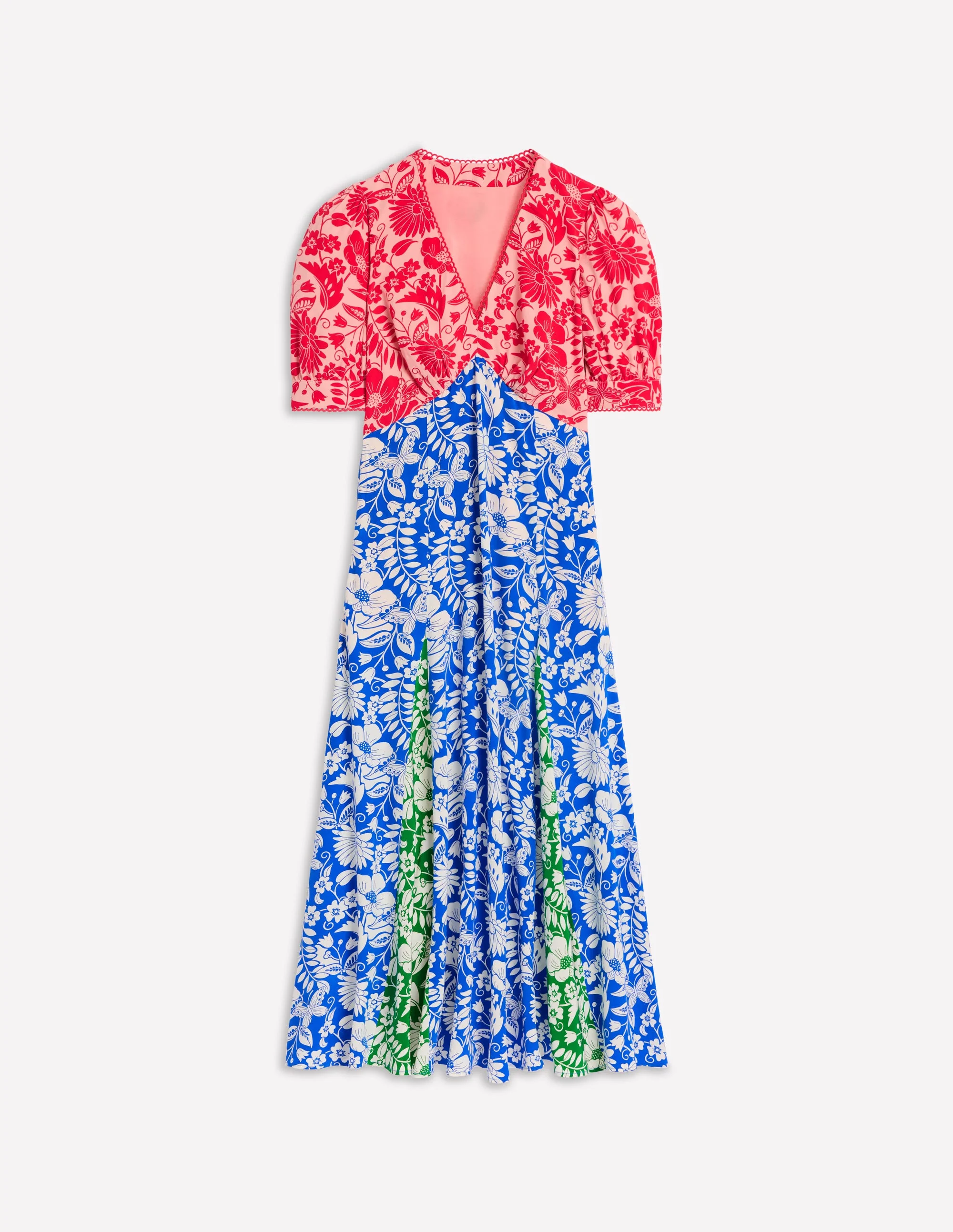 Rosie Godet Tea Dress-Multi, Wildflower Trail - Image 6