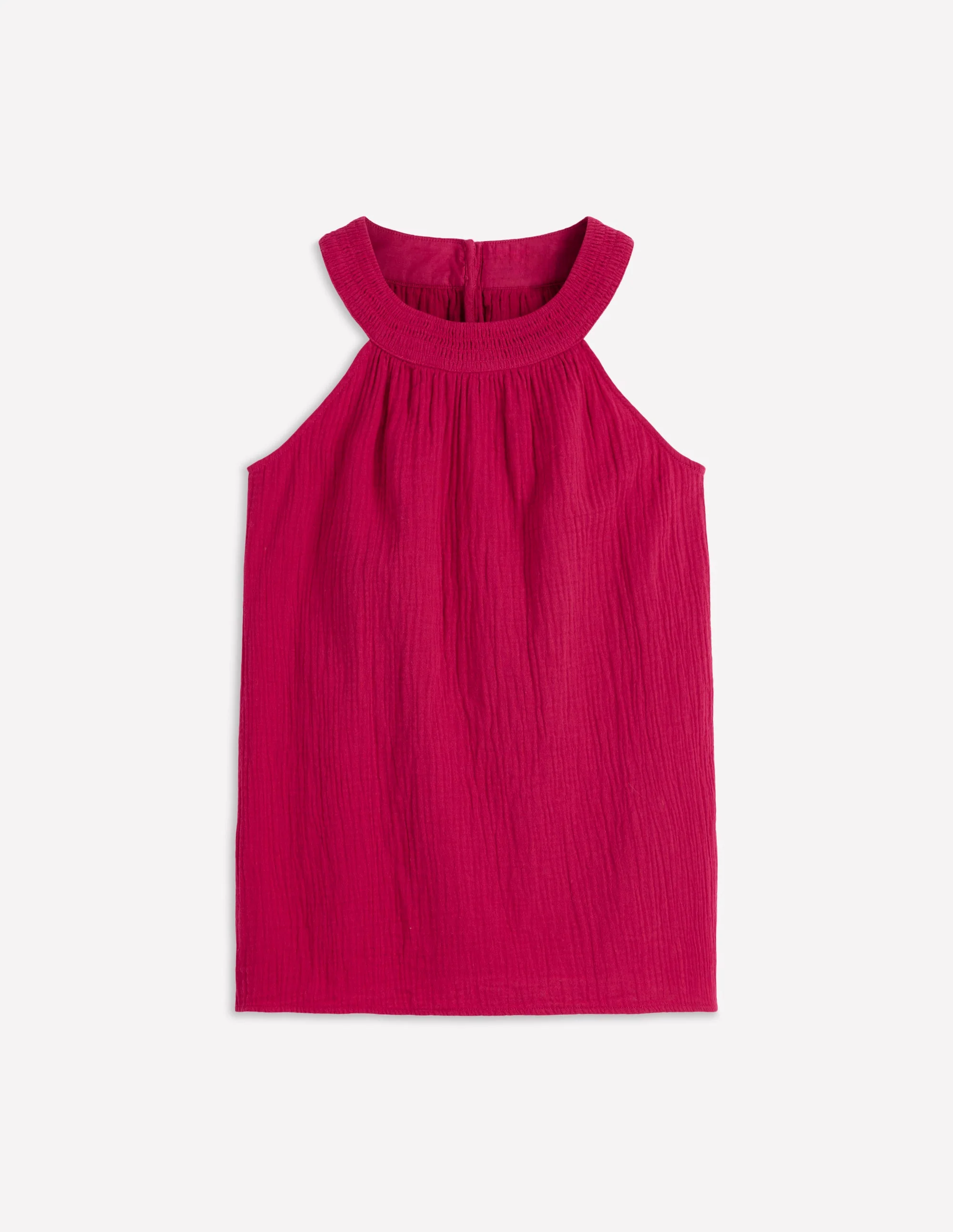 Ruffle Double Cloth Top-Pomegranate - Image 3