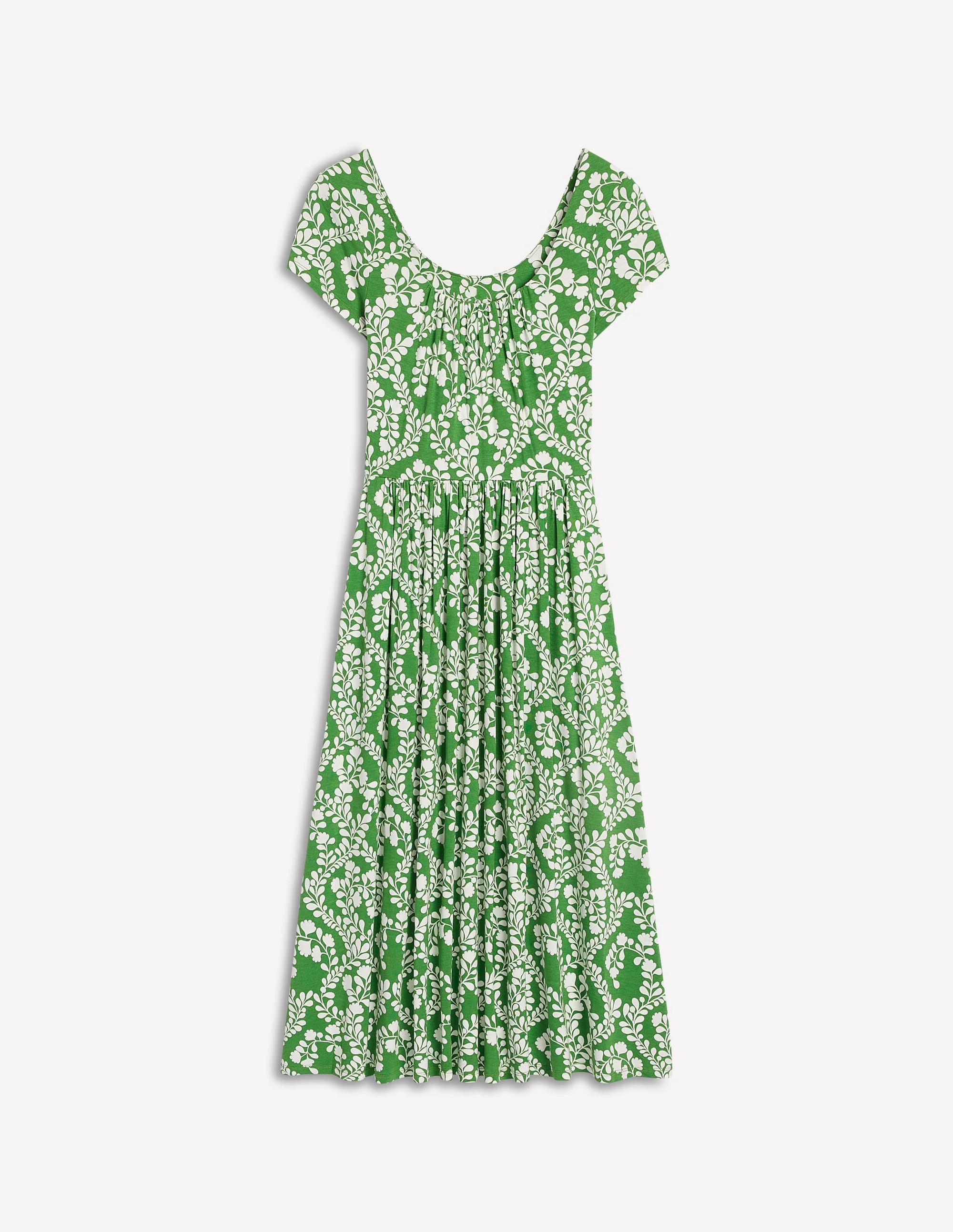 Samantha Scoop Jersey Dress-Paradise Green, Vine - Image 5