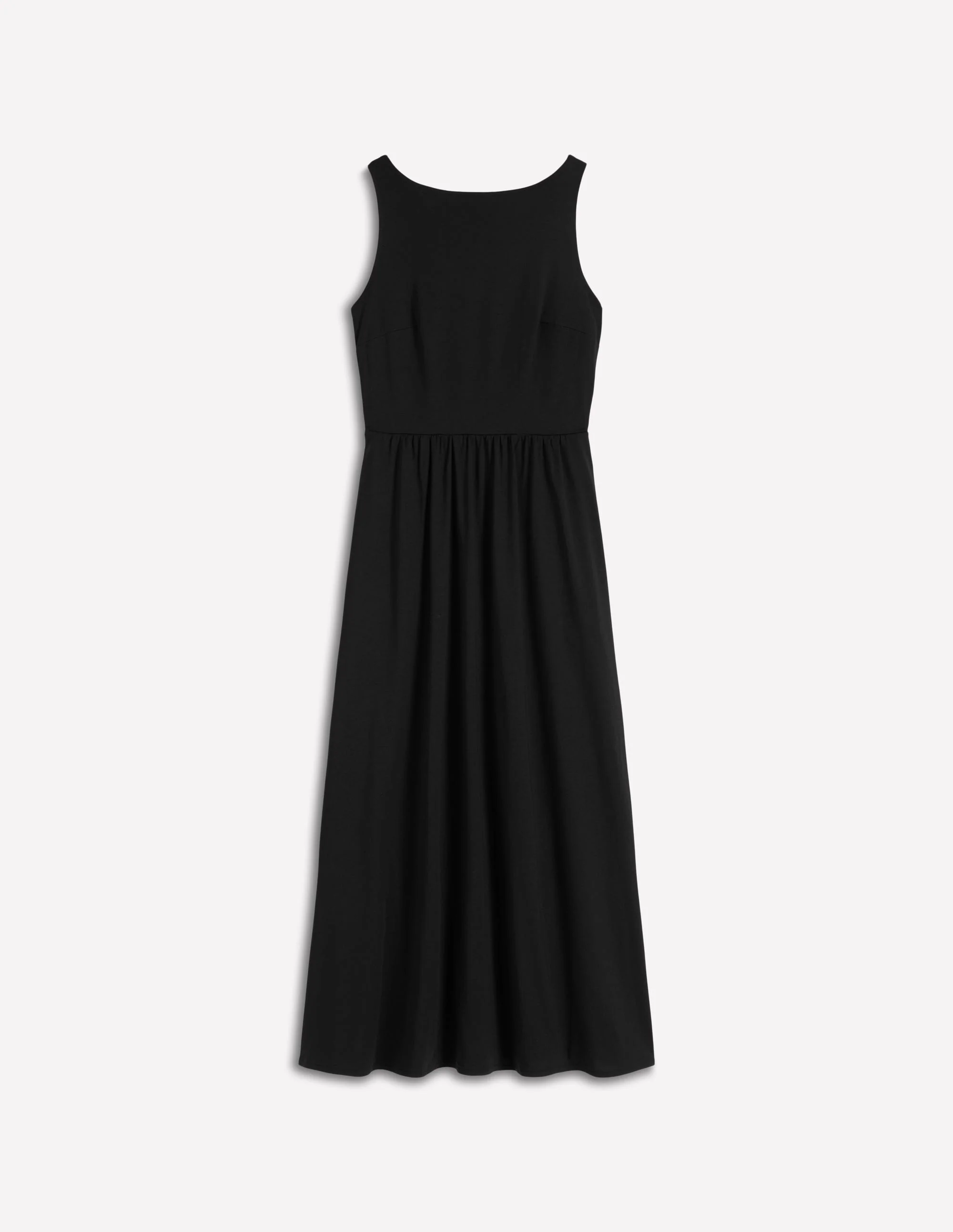Saoirse Smocked Jersey Dress-Black - Image 5