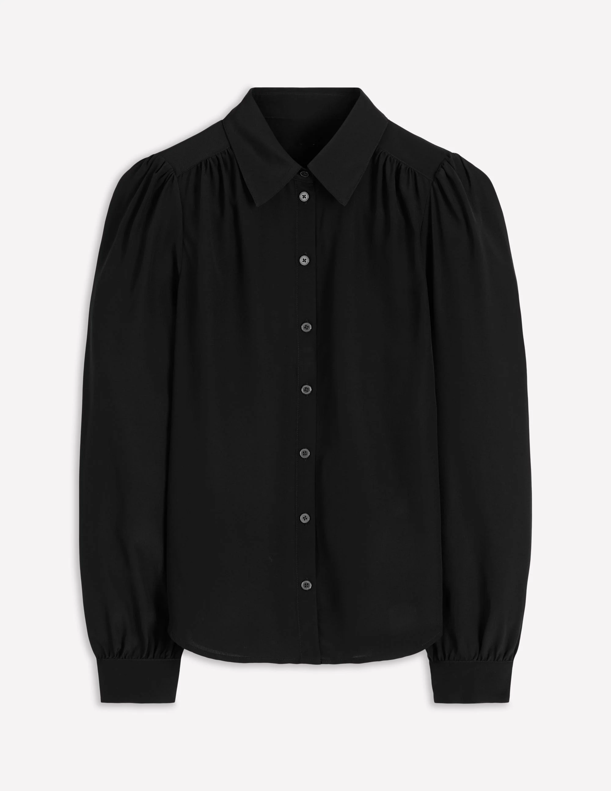 Sara Silk Shirt-Black - Image 5