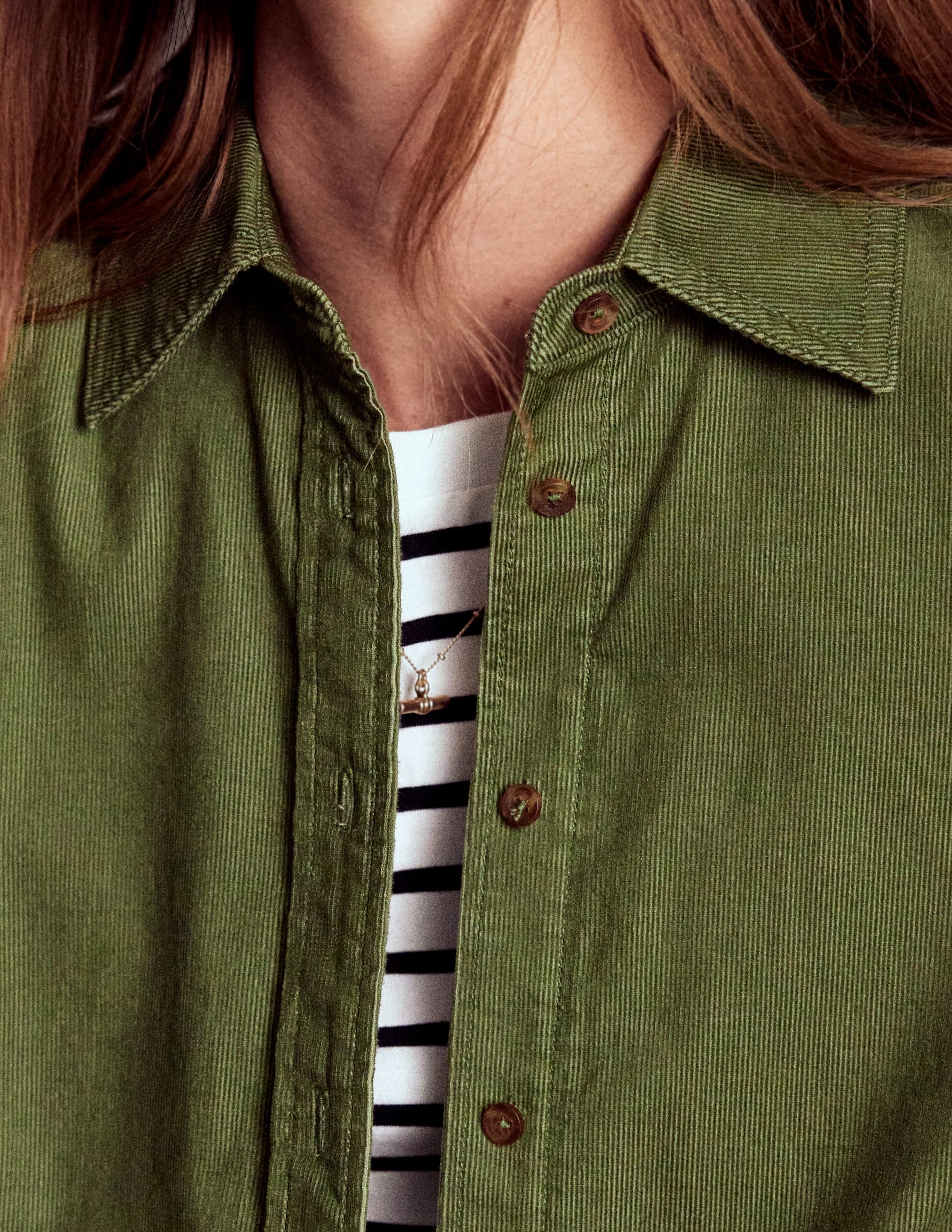 Sienna Cord Shirt-Fern - Image 2