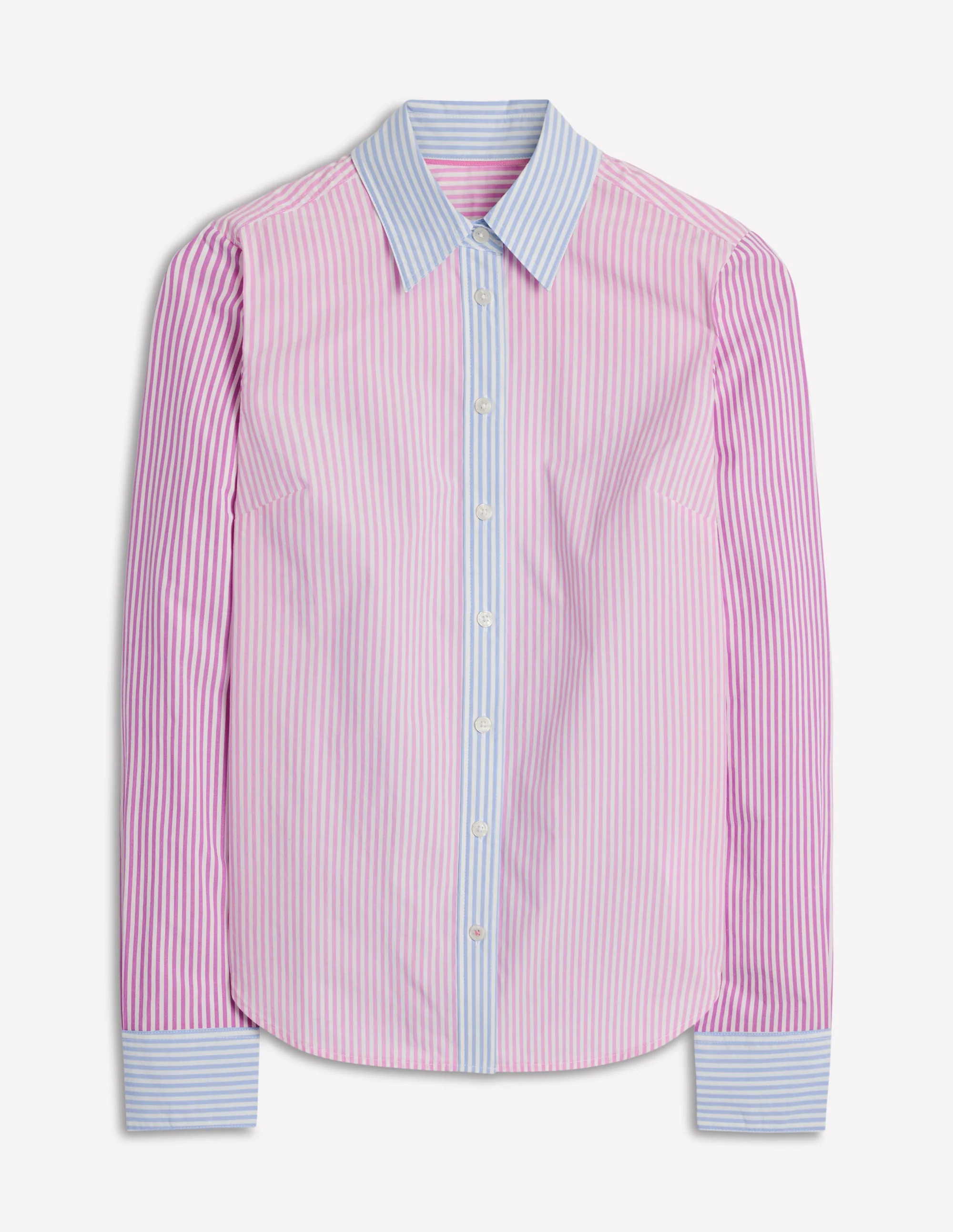 Sienna Cotton Shirt-Hotched, Multi Stripe - Image 6