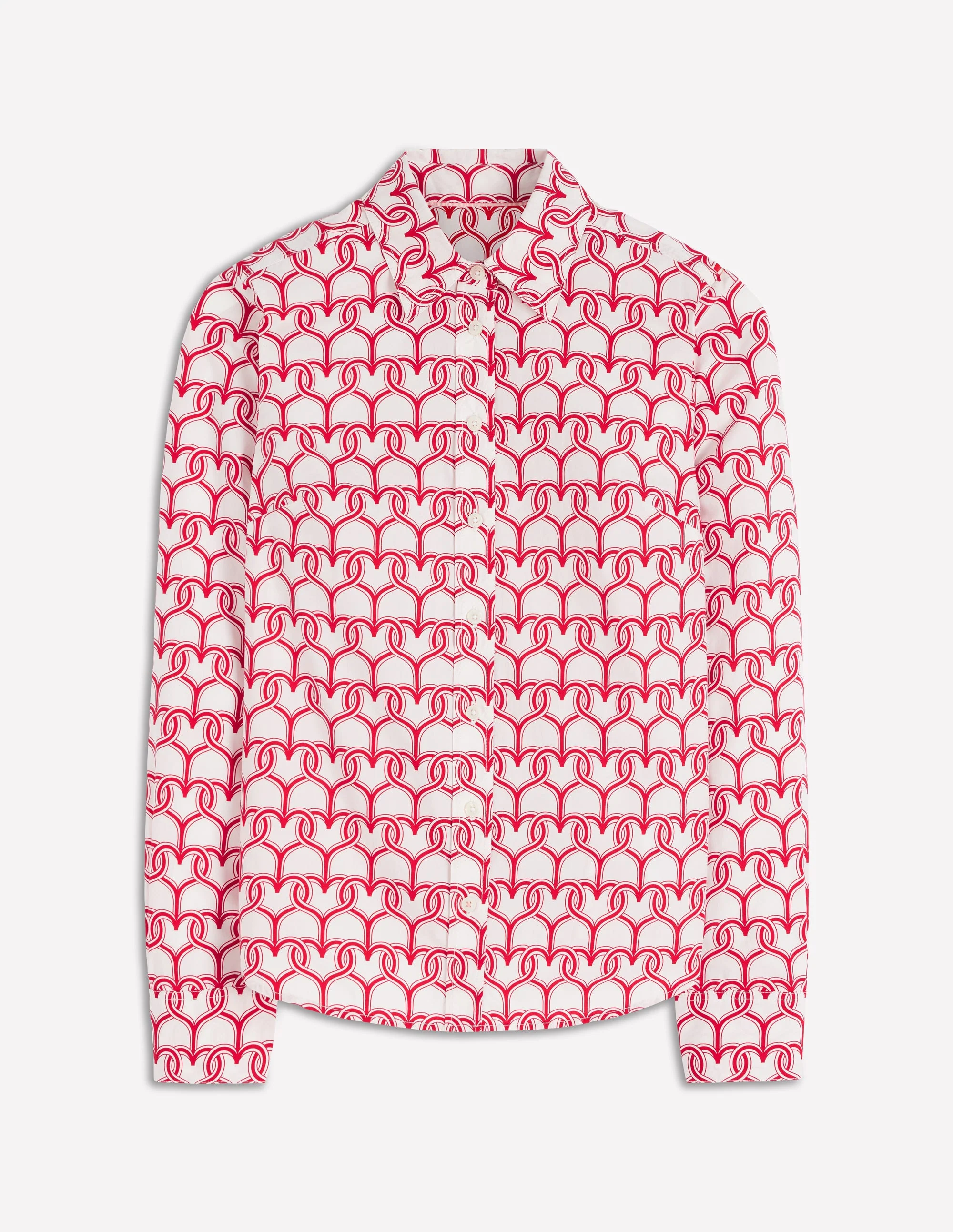 Sienna Cotton Shirt-Ivory, Heart Link - Image 5